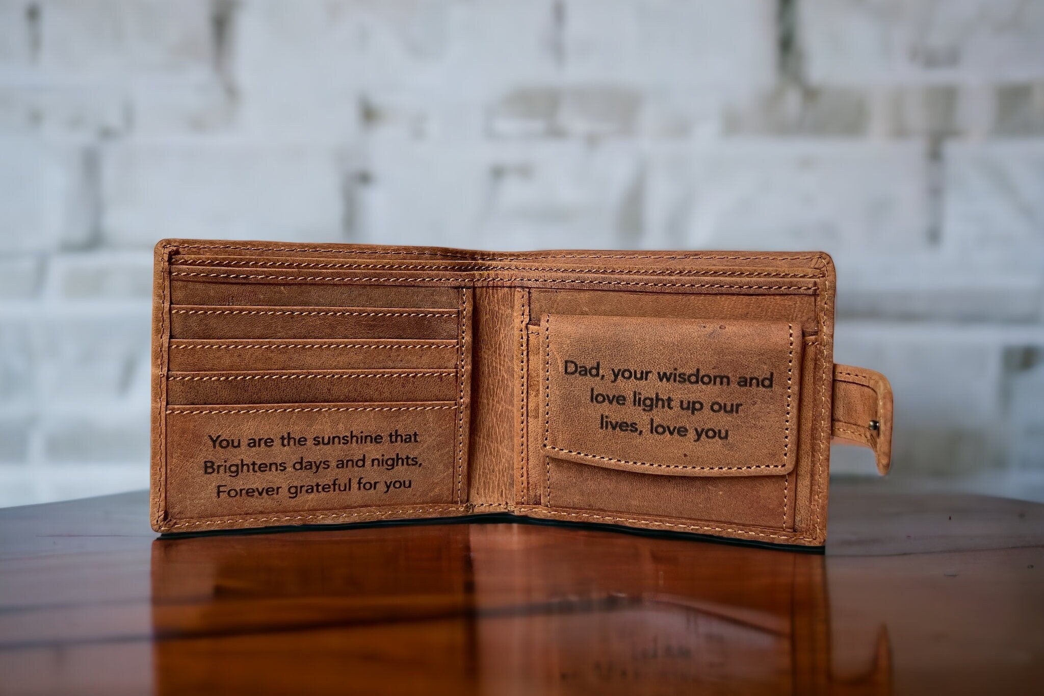 Rustic Vintage Look Leather Men's Wallet | Personalised 100% Real Leather Wallet for Men | Best Gift For Christmas & Birthday, Anniversary