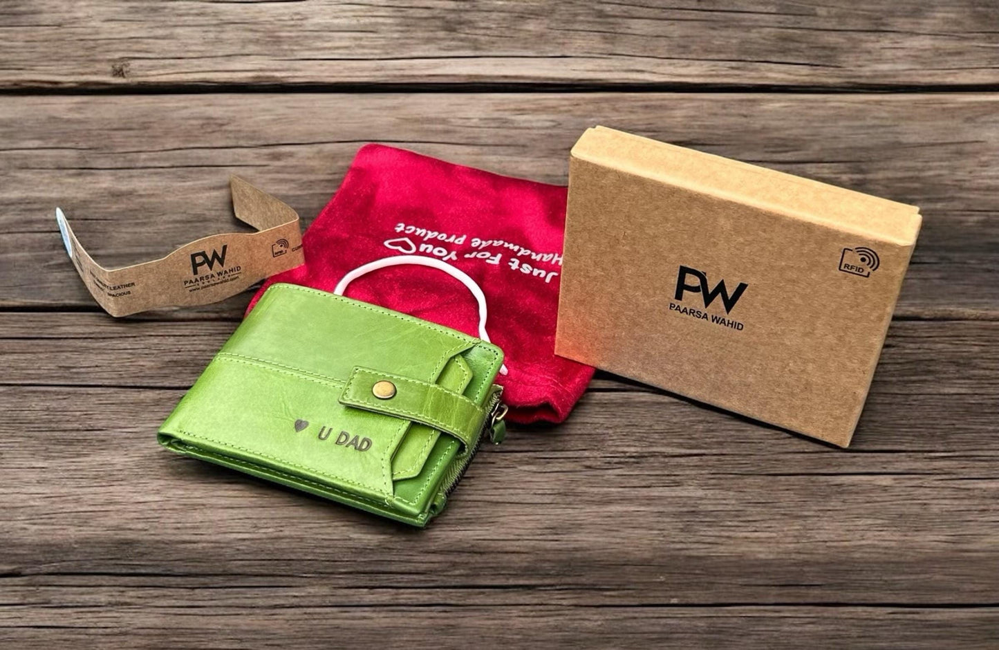 Personalised Christmas Gift | Unisex Wallet | 100% Real Leather Wallet | Gift For Him | Gift For Her | Birthday, Anniversary Gift For Dad