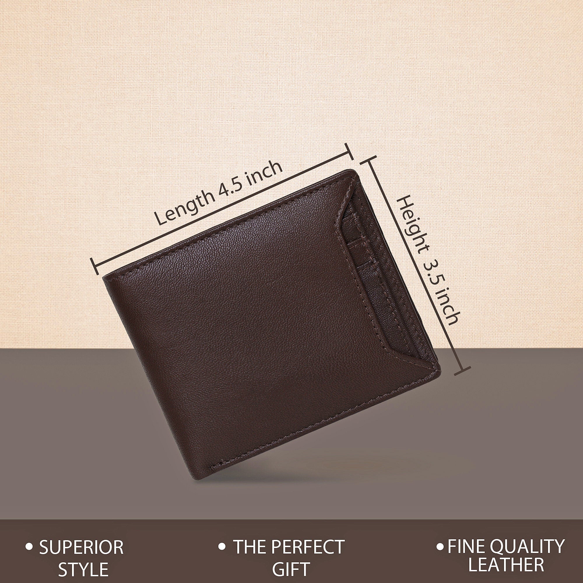 Handmade Real Leather Wallet for Men and Women | Personalised Engrave Name, Initials | Perfect for Gift | Gift Boxed