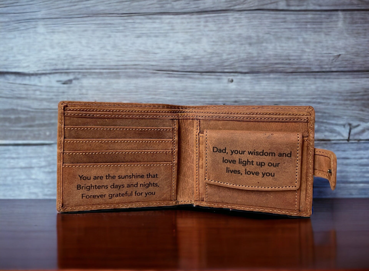 Christmas Gift For Dad | Personalised Gift for Husband | Gift for Boyfriend | Custom Personalized Leather Wallet For Men | Birthday Gift