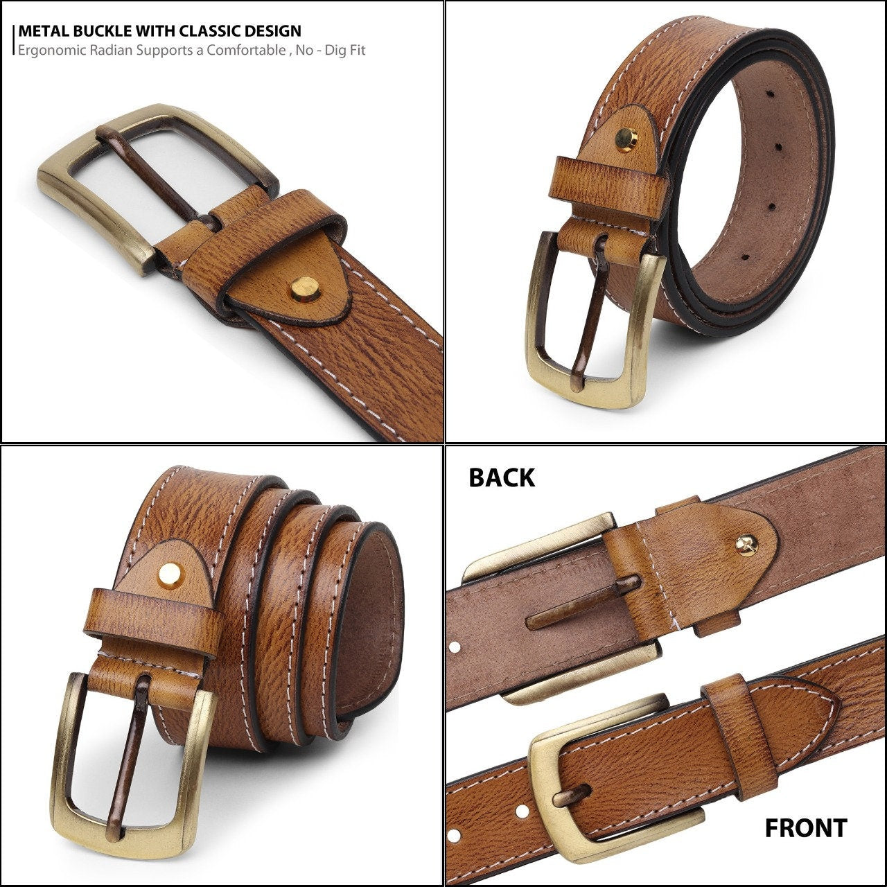 Combo Pack Full Grain Leather Belt and Soft Leather Wallet | Perfect Gift For Special Occasion | Groomsmen Gift | Christmas Gift