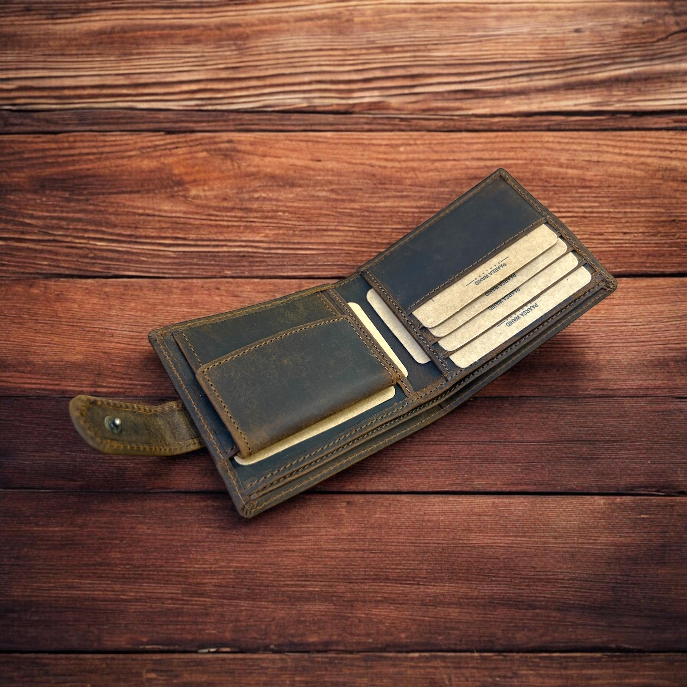 Christmas Gift For Him | Personalised Wallet For Men | Handmade Premium Quality Leather Men's Wallet | Birthday, Anniversary Gift for Him