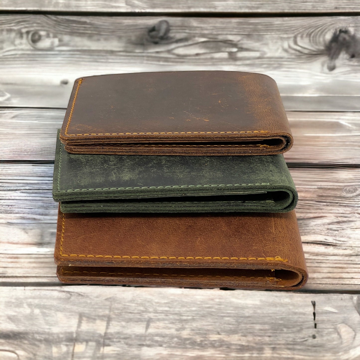 Personalised Men's Wallet | Super Slim Custom Personalized Real Leather Mens Wallet | Christmas, Birthday, Anniversary, Groomsmen Gift Boxed