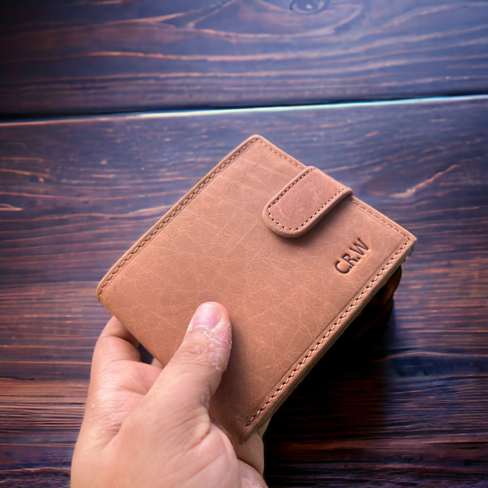 Christmas Gift For Dad | Personalised Gift for Husband | Gift for Boyfriend | Custom Personalized Leather Wallet For Men | Birthday Gift