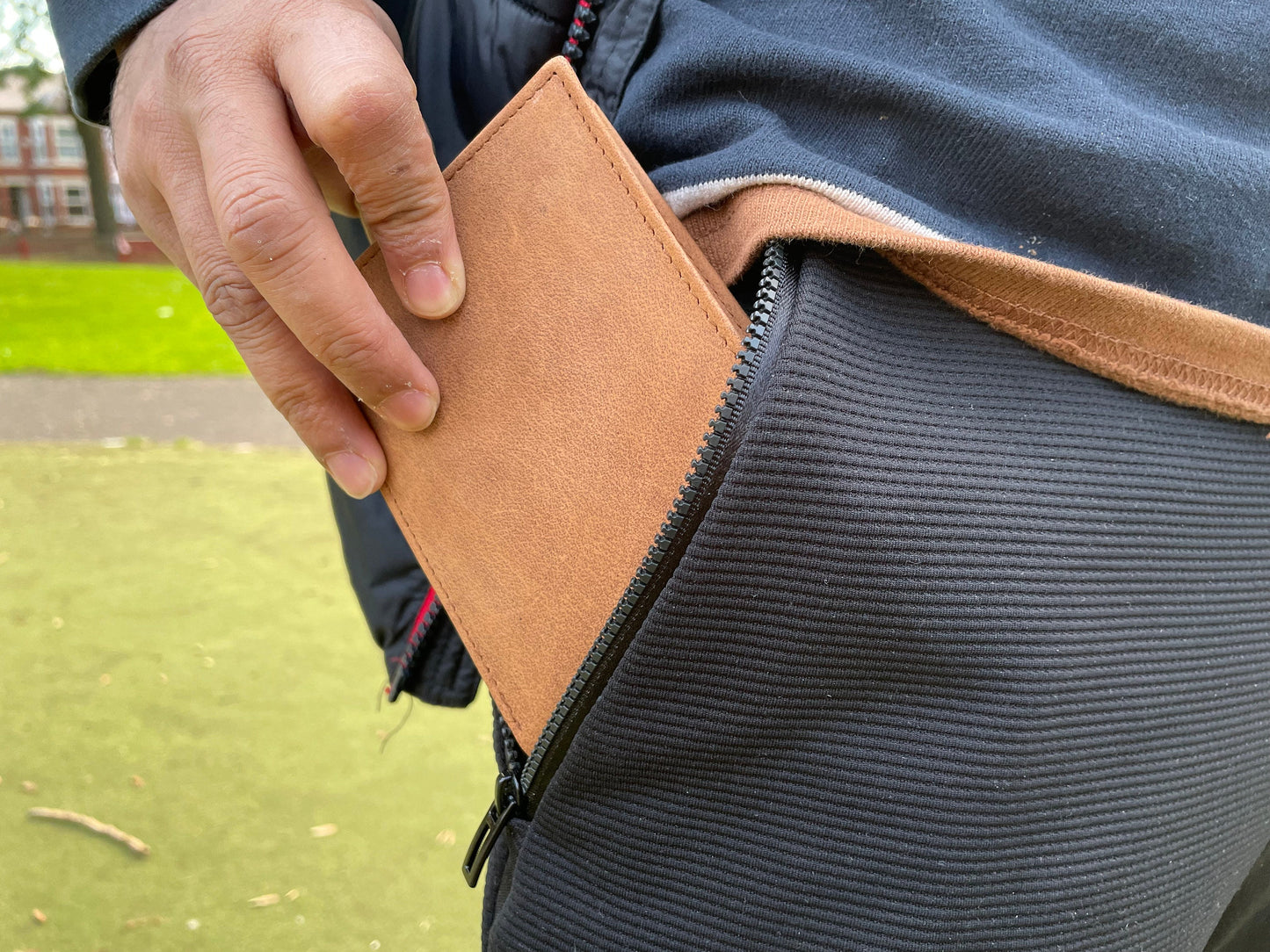 Personalised Genuine Leather Wallet Men, Handmade Slim Hunter Leather Wallet, Gift Bag Packed, Full Grain Leather Wallet