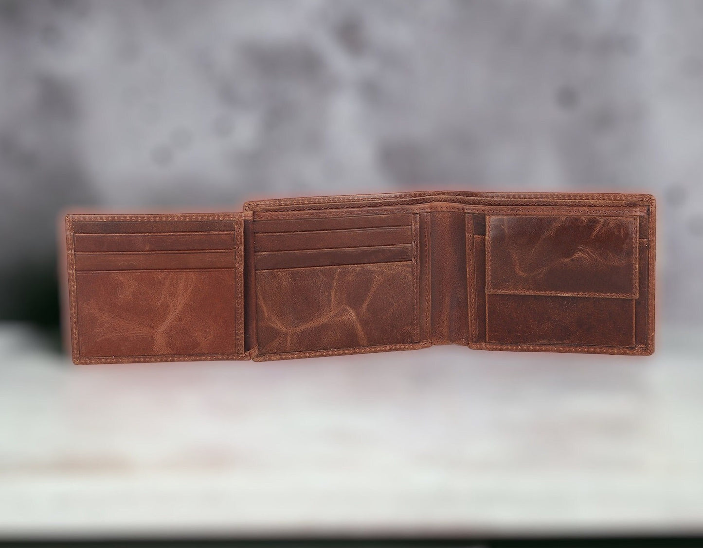 Custom Personalized Wallet | Personalised Leather Wallet For Men | Gift For Dad | Birthday, Anniversary, Groomsmen, Christmas Gift, Gift Bag