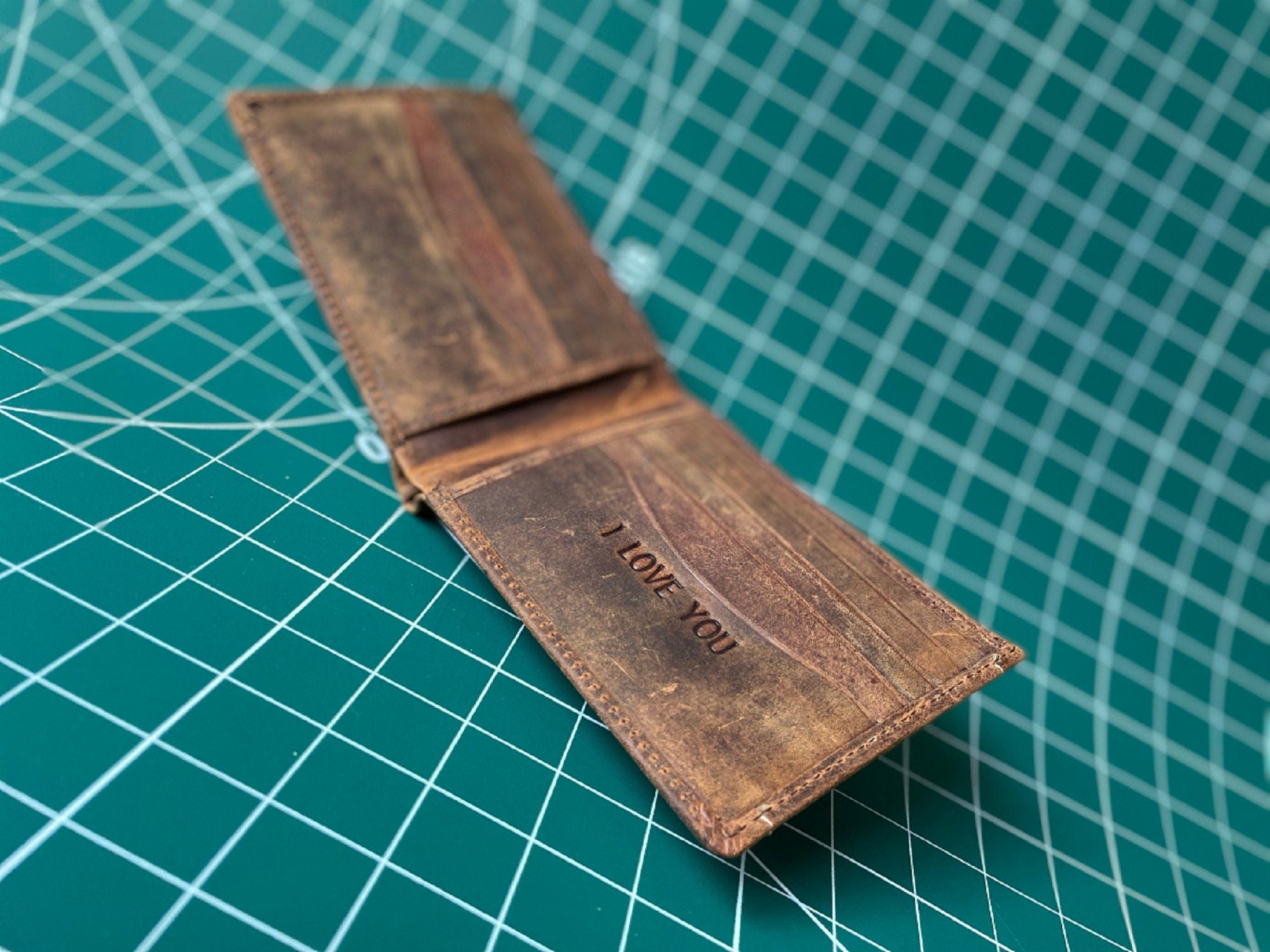 Personalised Handmade Top Grain Leather Wallet for Men, RFID Men's Girls Real Leather Wallet, Birthday, Anniversary Graduation Gift