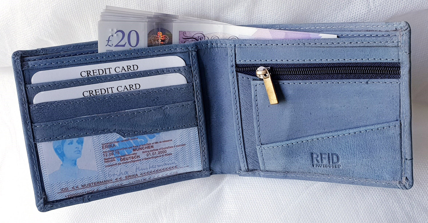 Personalised Leather Wallet | Men's Woman Handmade Leather Wallet | Genuine Leather Handmade Unisex Wallet | Gift Bagged