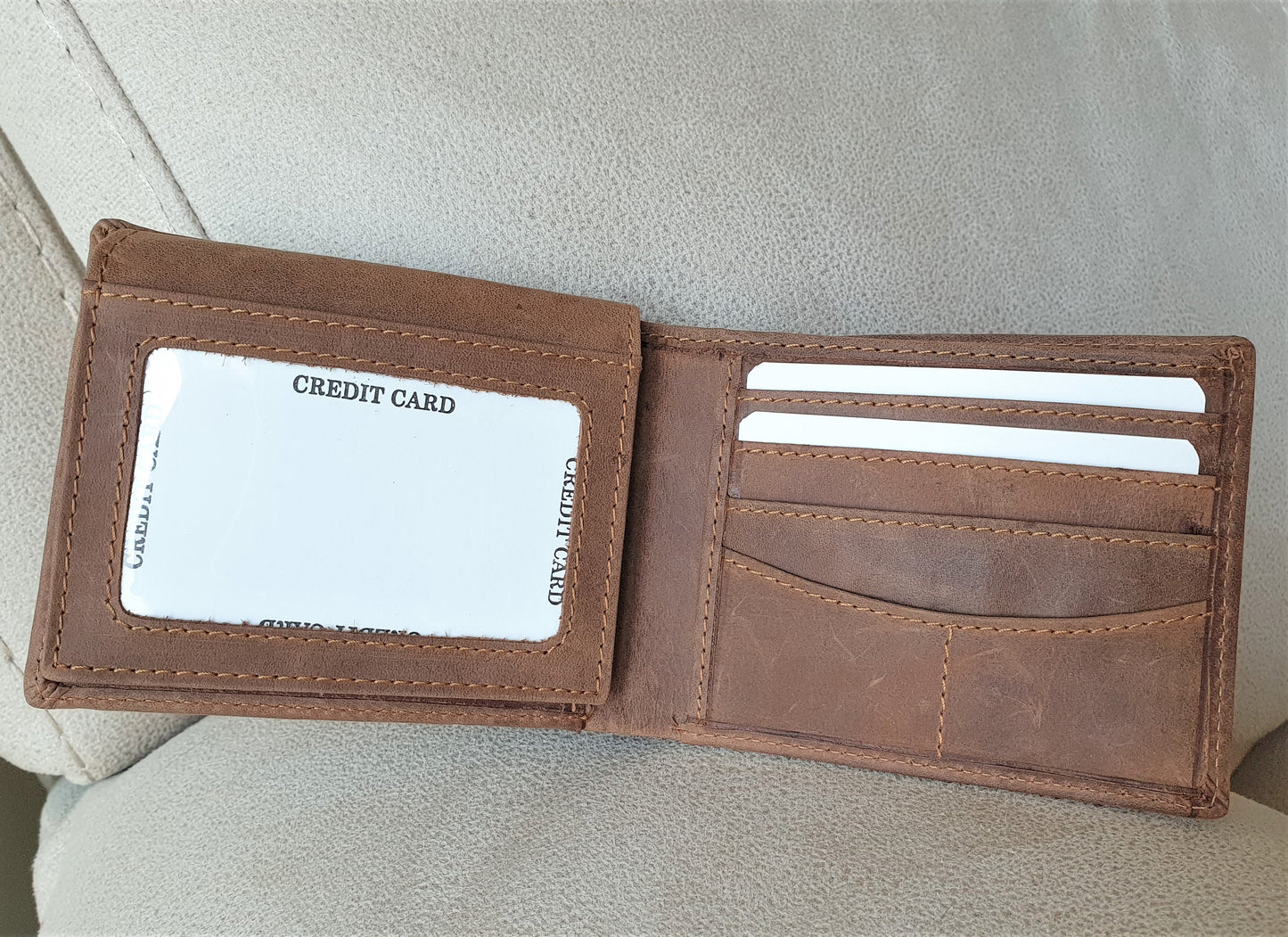 Handmade Personalised Real Leather Wallet For Men | Minimalist Genuine Leather Wallet | Engraved Gift Birthday Gift | Gift Boxed