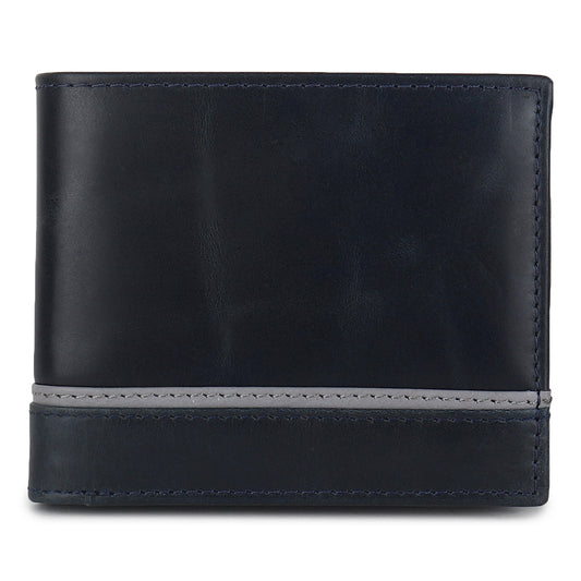 Handmade Navy Blue Real Leather Wallet for Men | Personalised Gift For Dad | Christmas Gift for Son | Birthday, Anniversary Gift For Men
