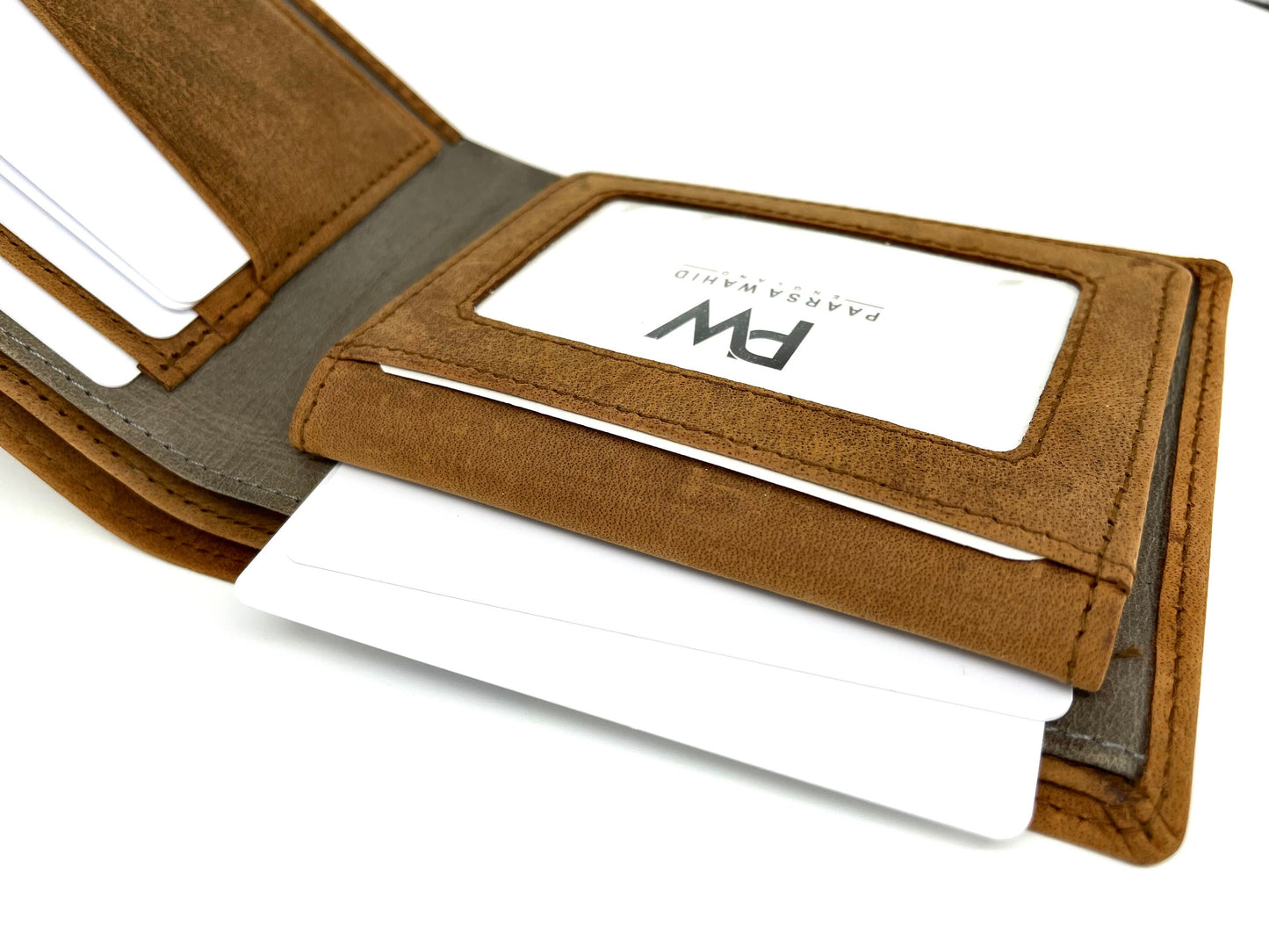 Personalised RFID Protected Leather Wallet | Super Slim Real Leather Handmade Mens Wallet | Gift For Dad | Anniversary Gift