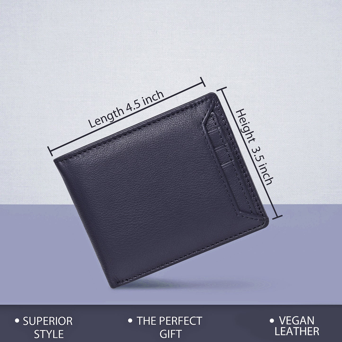 Personalized Soft Leather Men's Wallet | Custom Engraved Real Leather Wallet For Men | Christmas, Birthday, Anniversary Gift For Men