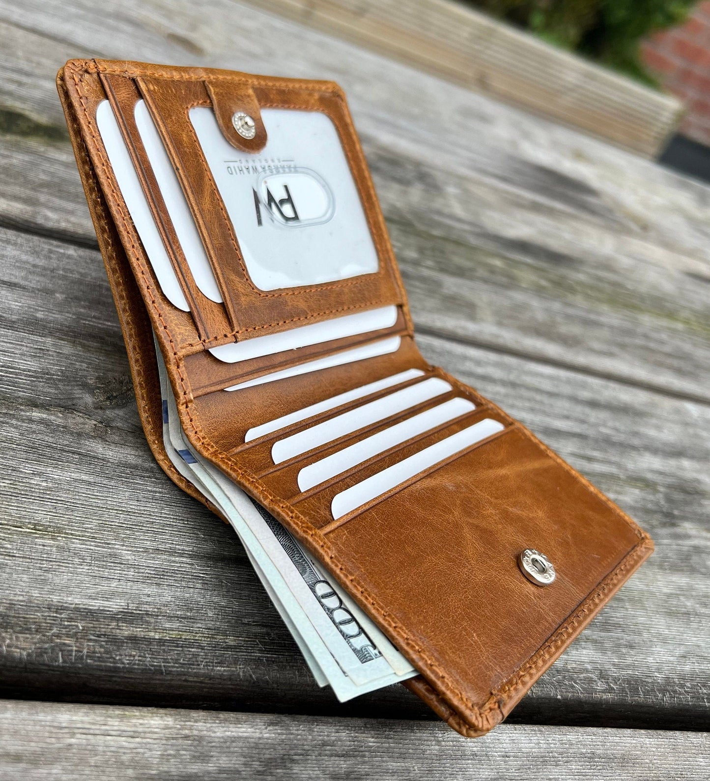 Personalised Leather Wallet For Girls Women, Custom Engraved Cute Mini Coin Purse, The Practical Wallet | Christmas, Birthday Gift For Her