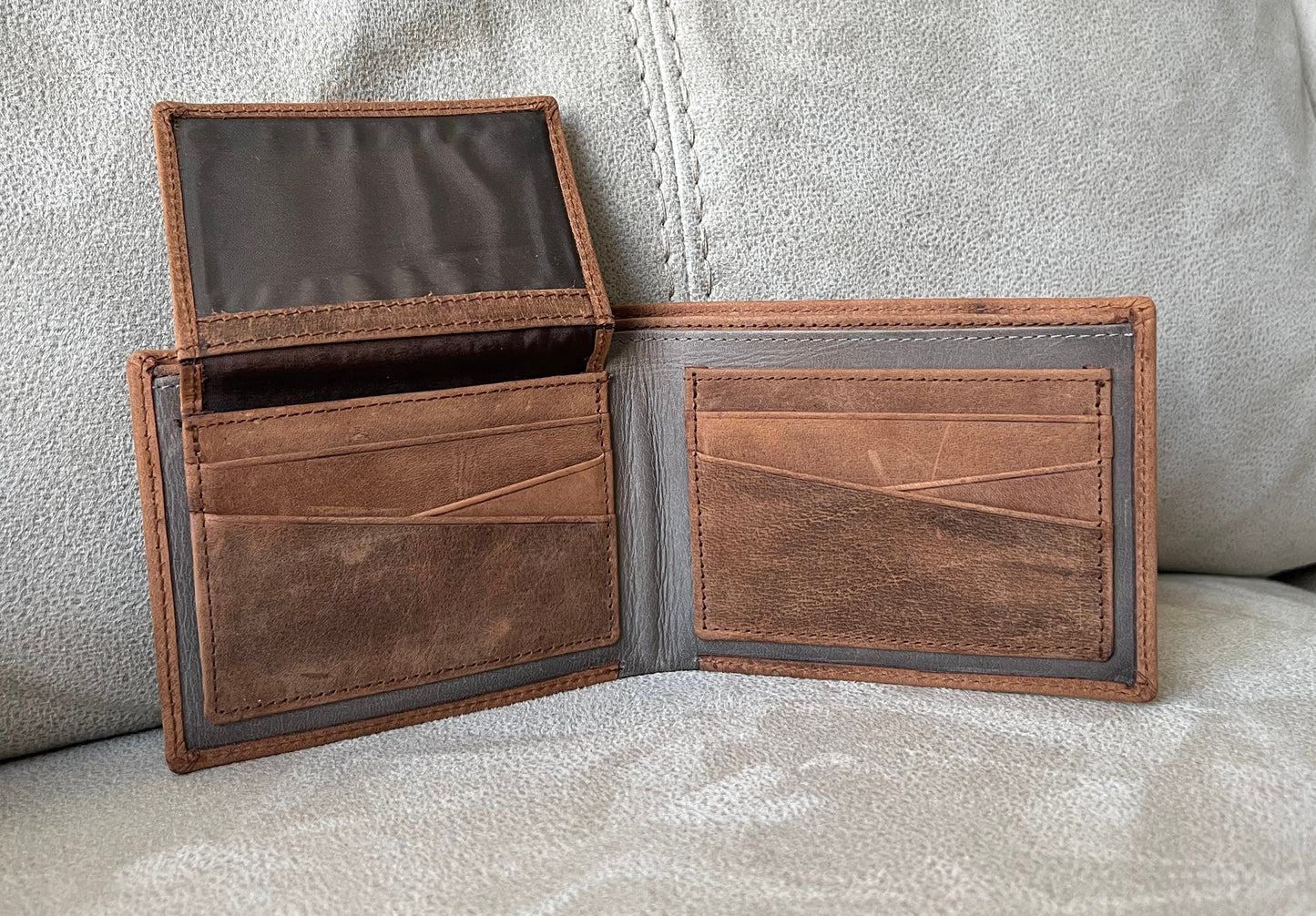 Handmade Personalised Real Leather Wallet For Men | Minimalist Genuine Leather Wallet | Engraved Gift Birthday Gift | Gift Boxed