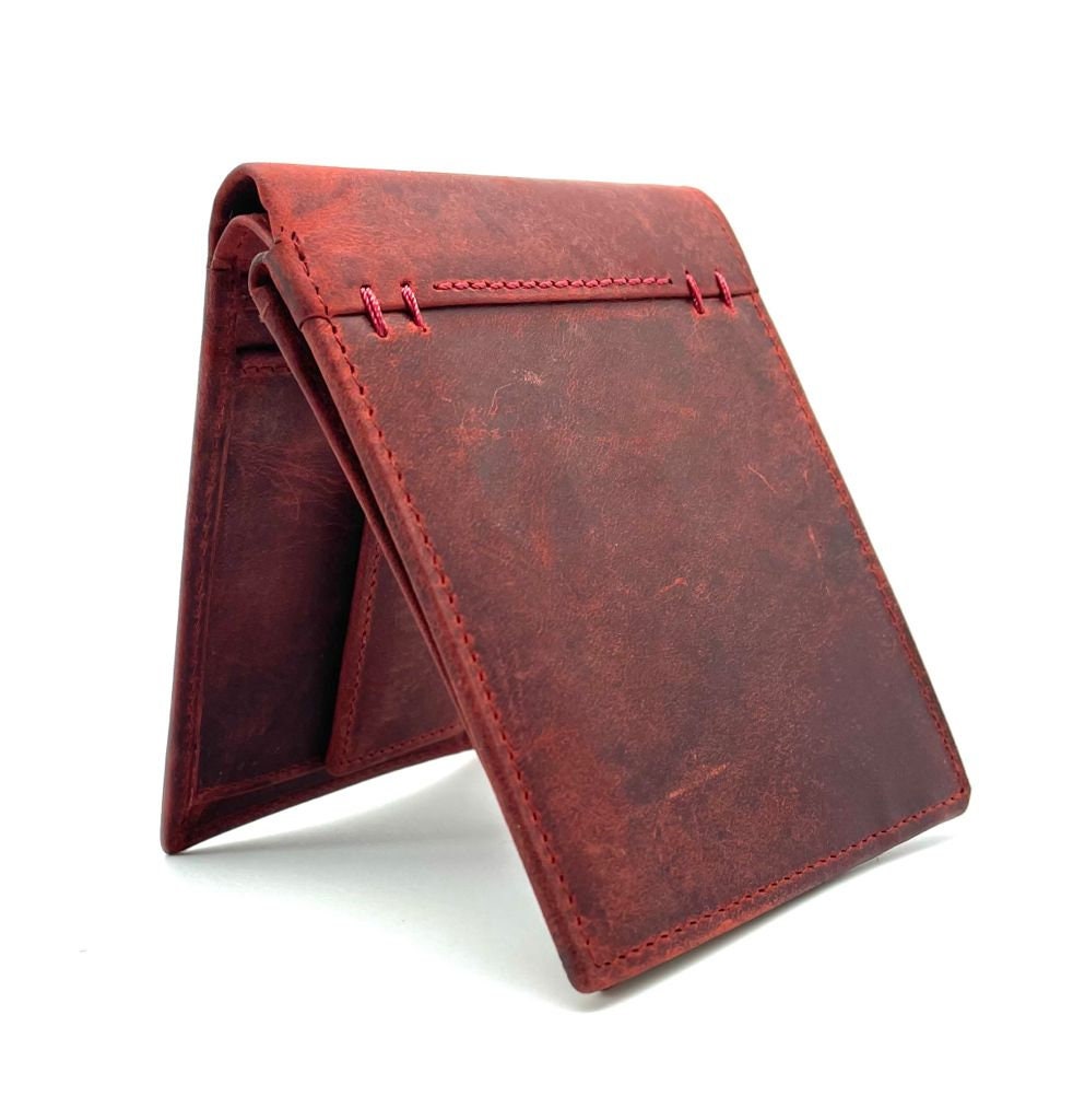 Personalised Top Quality full Grain Leather Wallet | Handmade Men's Woman Real Leather Unisex Wallet | Birthday Anniversary Fathers Day Gift