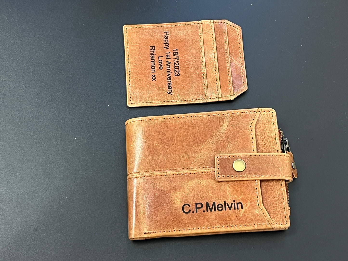 Handmade Personalised Leather Wallet For Men | Birthday, Anniversary, Christmas Gift For Him | Gift For Dad | Free Handmade Gift Bag