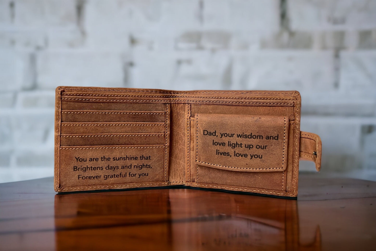 Rustic Vintage Look Leather Men's Wallet | Personalised 100% Real Leather Wallet for Men | Best Gift For Christmas & Birthday, Anniversary