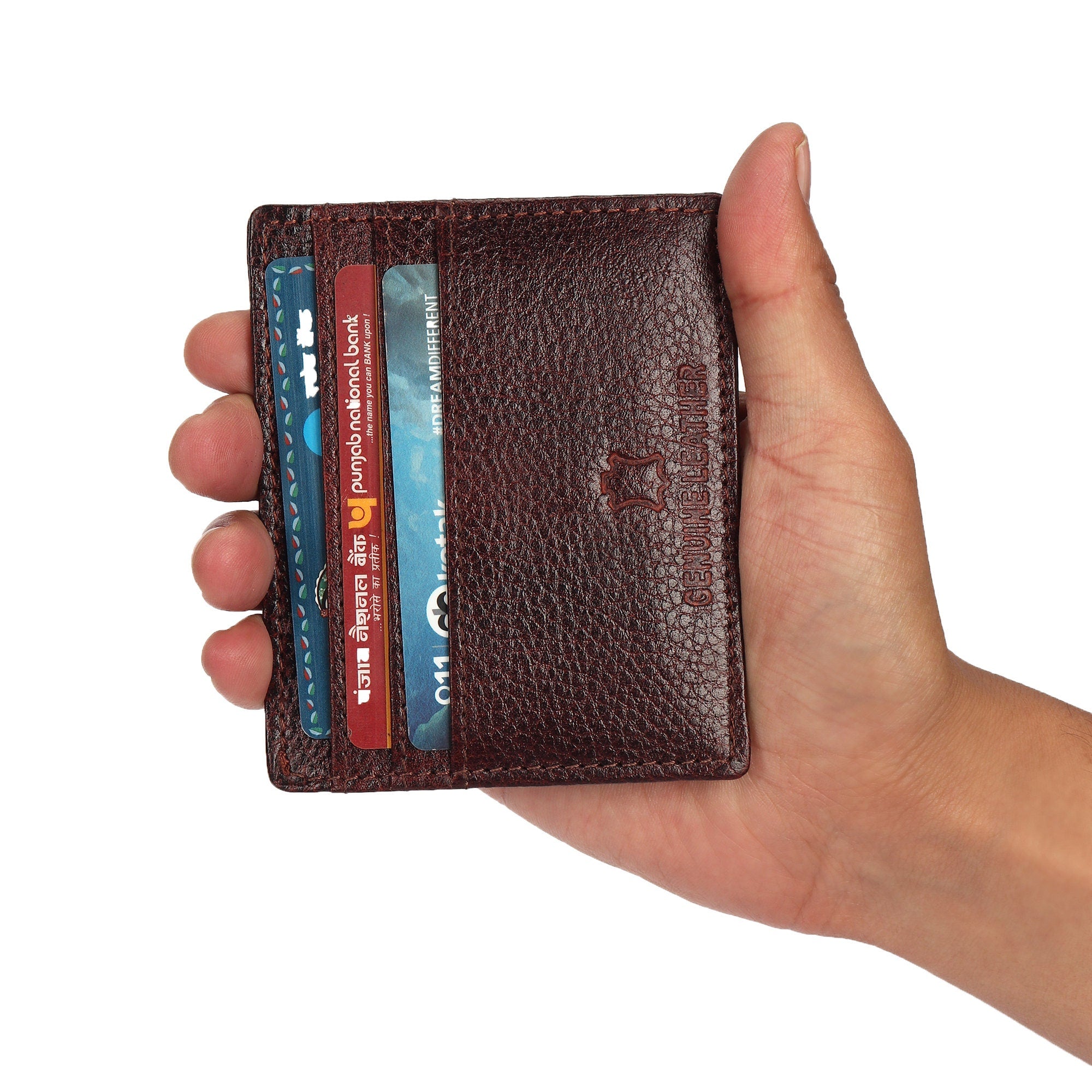 Real Leather Ultra Slim Wallet | Minimalist 100% Real Leather Must have Unisex Wallet | Handy wallet Original Leather Credit Card Holder