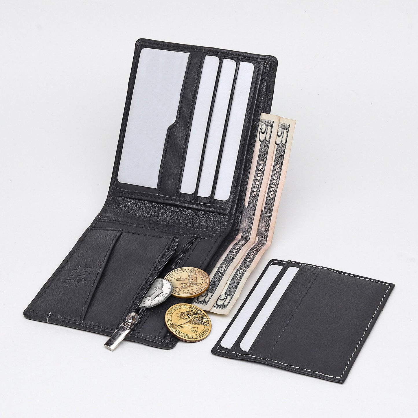 Handmade Stitched Real Leather Wallet | Soft Leather Wallet | Personalised with Name or Initials Perfect Gift Wallet | Gift Boxed