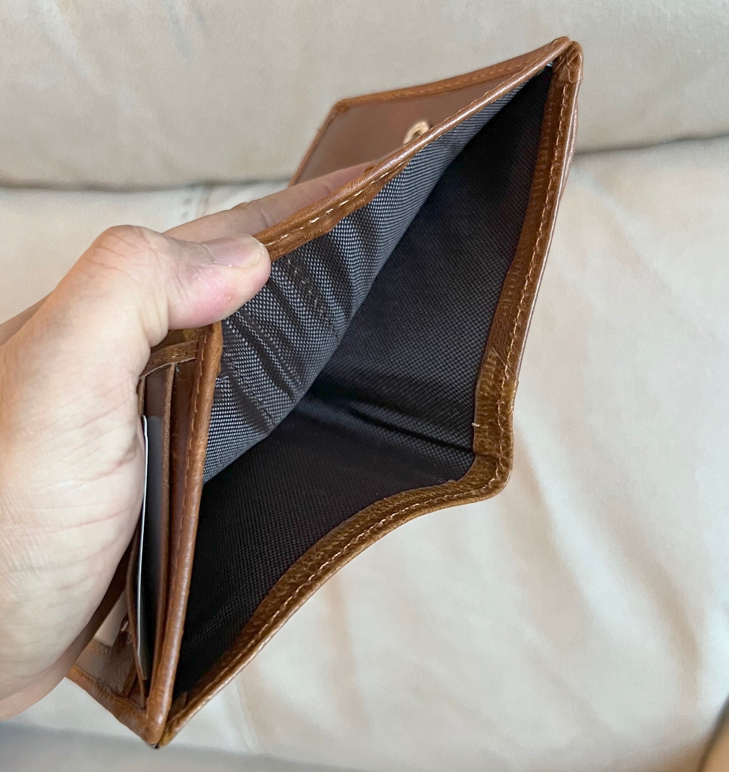 Handmade RFID Safe Real Leather Wallet, Premium Leather Brown Unisex Men's Women Wallet, Minimalist Wallet, Gift Bagged, Perfect For Gift