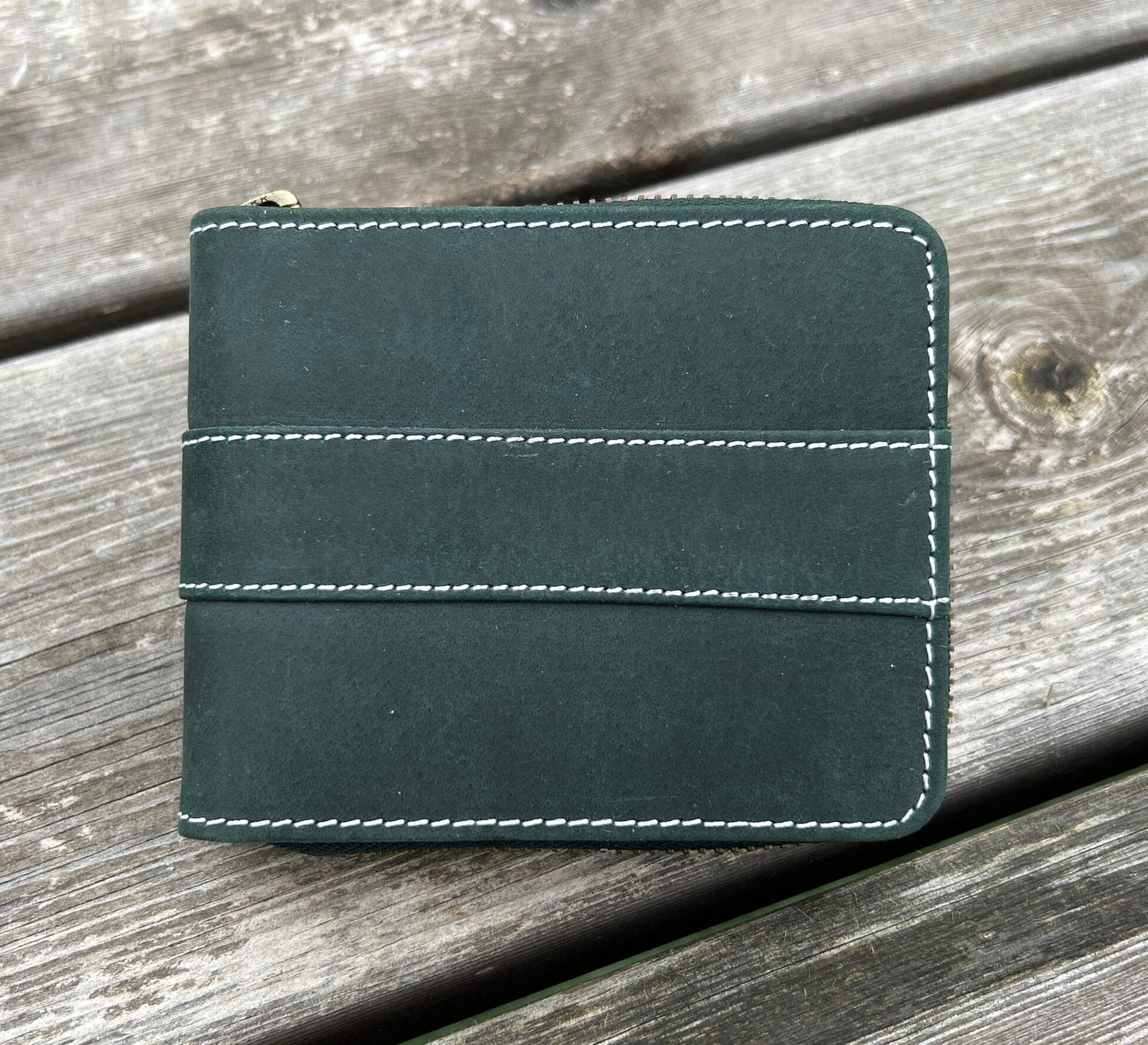 Handmade Men’s Women’s RFID Real Leather Wallet | Pure Leather Zipper Wallet | Anniversary, Christmas, Birthday Gift, Gift Boxed & Bagged