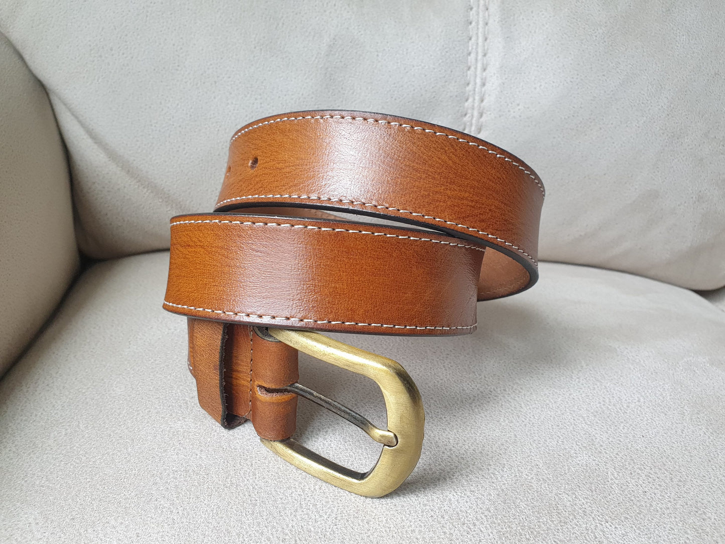 Personalised Full Grain Leather Belt for Men, Handmade 100% Real Leather Men's Belt | Genuine Leather Belt for Men | Groomsmen Gift