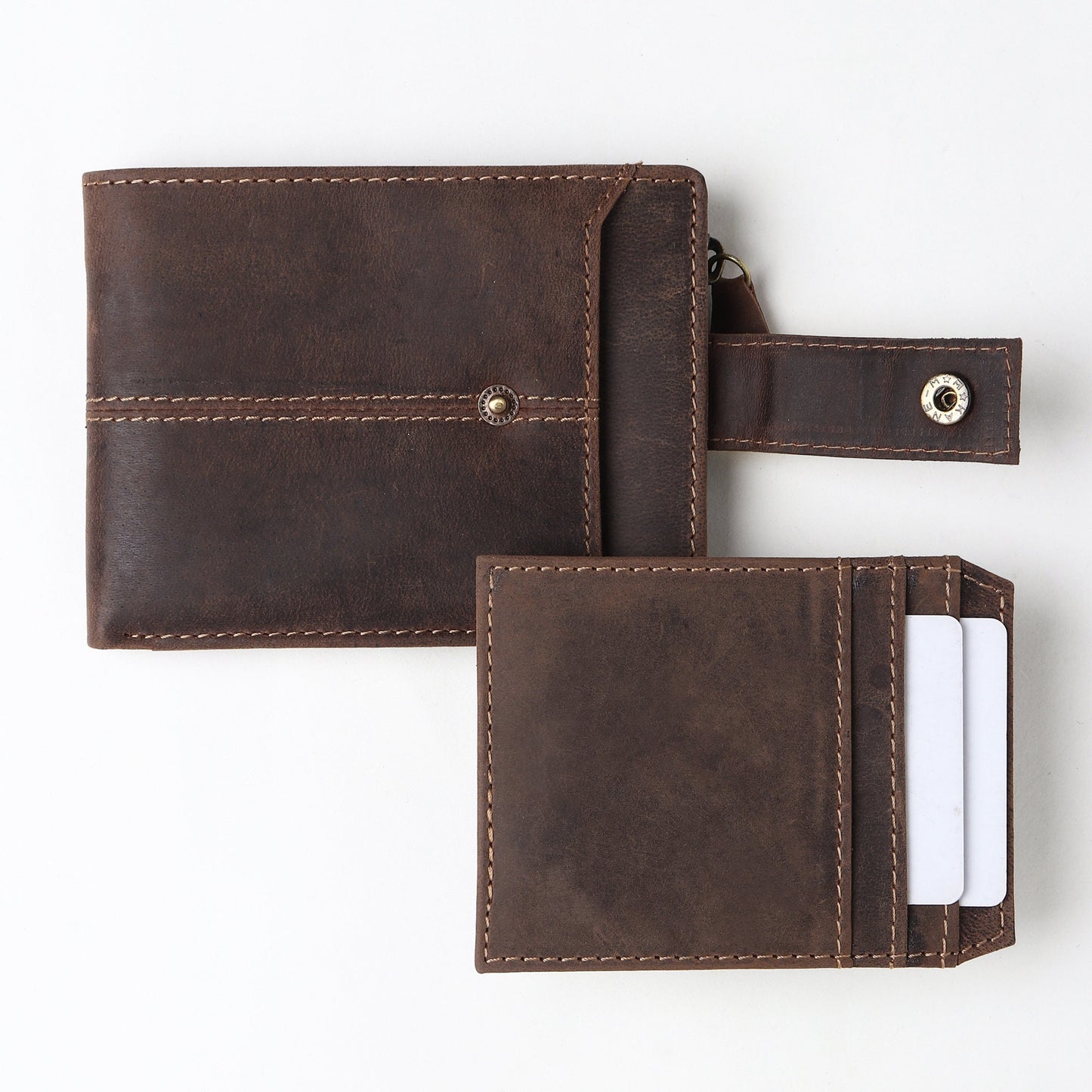 Custom Engraved Men's Leather Wallet | Personalised Gift For Men | Gift For Partner | RFID Best Quality Real Leather Wallet | Christmas Gift