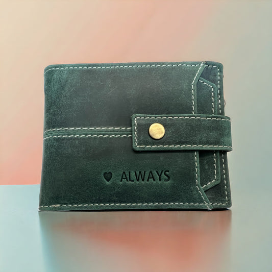 Handmade Real Leather Wallet For Men and Women | Personalised Unisex Wallet for Christmas Birthday Gift | Gift for DAD