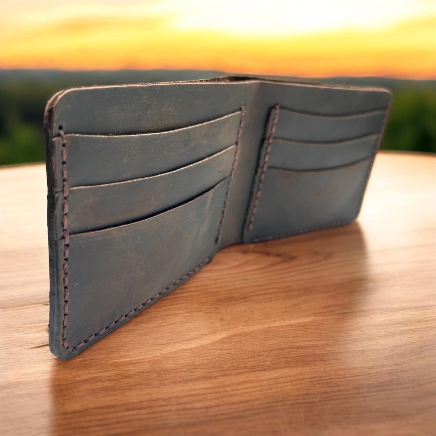 Handcrafted Best Quality Leather Wallet | Personalised Real Leather Wallet | Custom Engraved Men's Leather Wallet | Birthday, Christmas Gift