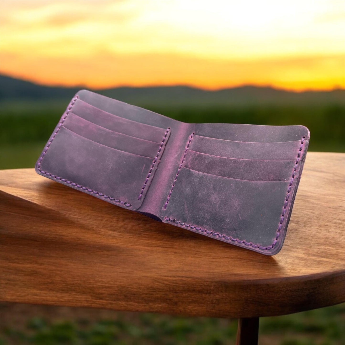 Handcrafted Best Quality Leather Wallet | Personalised Real Leather Wallet | Custom Engraved Men's Leather Wallet | Birthday, Christmas Gift