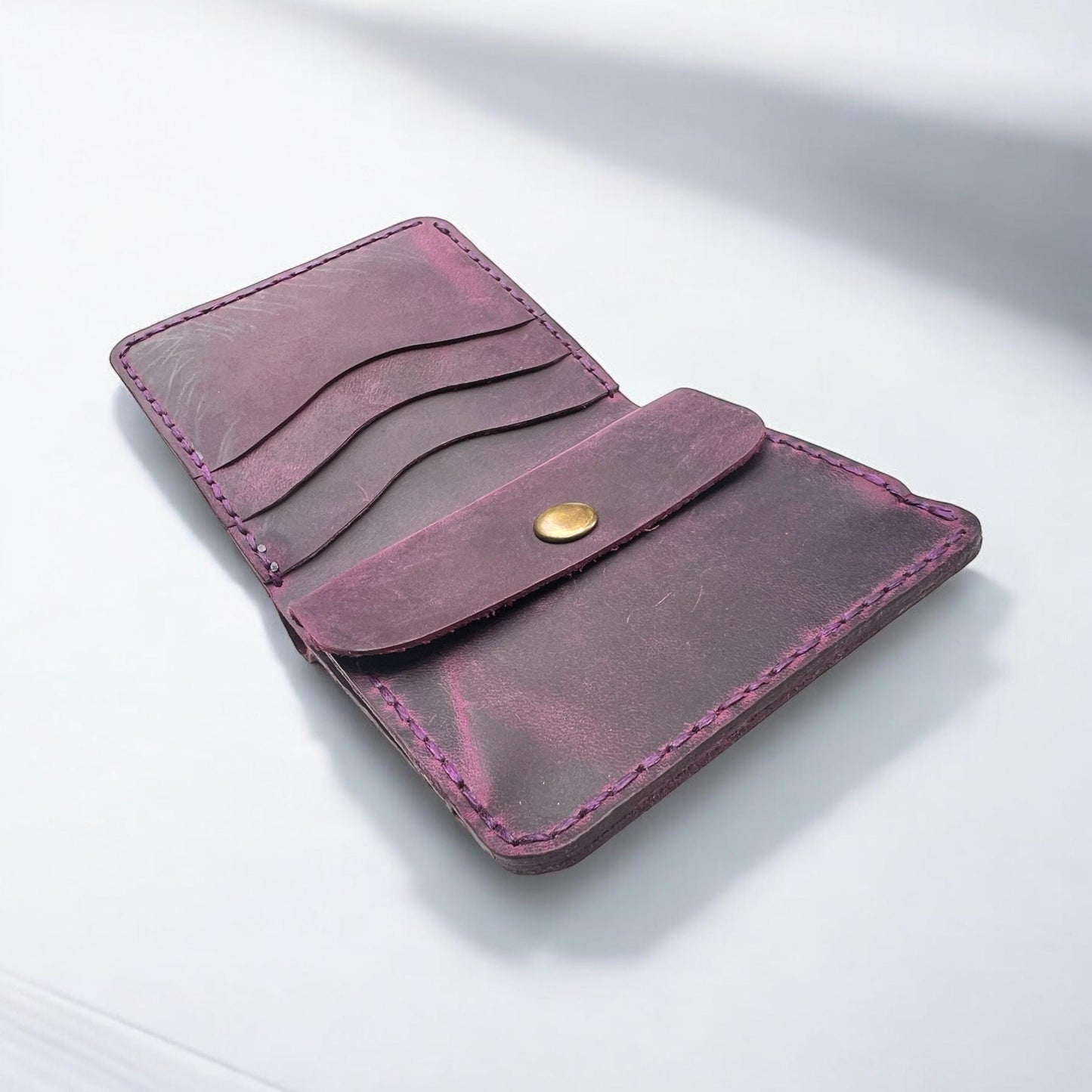 Personalised Christmas Gift | Hand Stitched Best Quality Leather Wallet | Bifold Men's Wallet | Handmade Custom Engraved Wallet for Gift