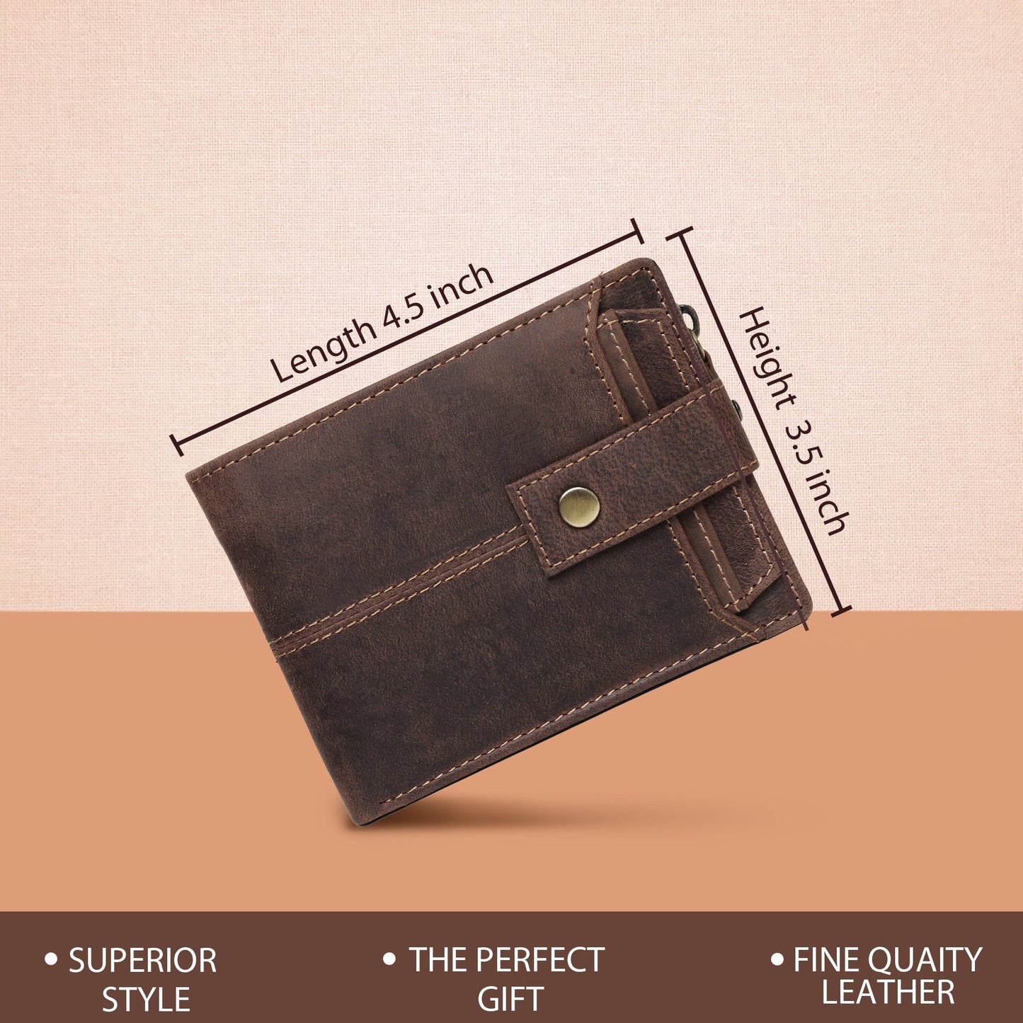 Custom Engraved Men's Leather Wallet | Personalised Gift For Men | Gift For Partner | RFID Best Quality Real Leather Wallet | Christmas Gift