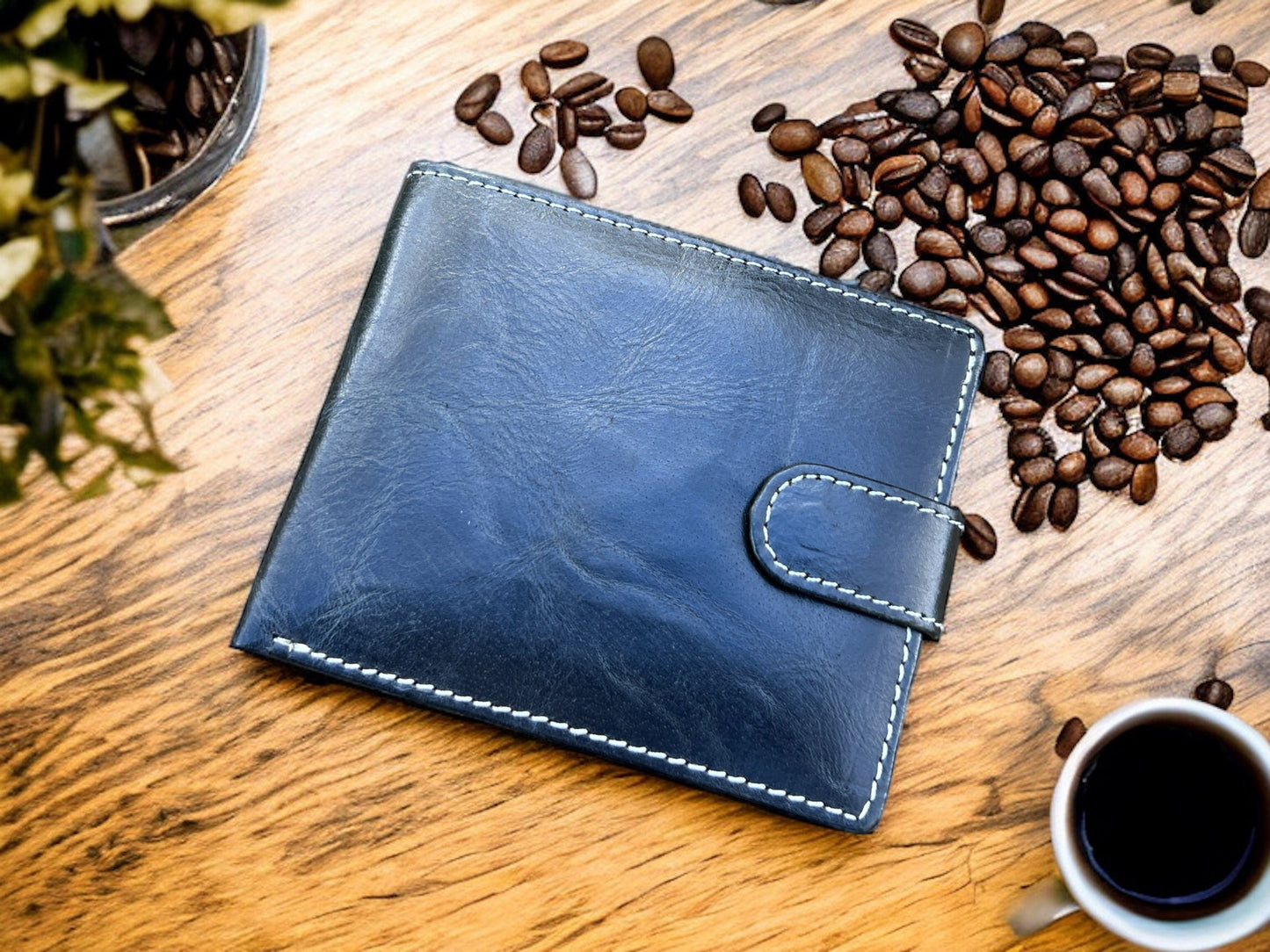 Personalised Handmade Real Leather Men's Wallet | Custom Embosed Original Leather Wallet For Men | Perfect Birthday Anniversary Gift for Him