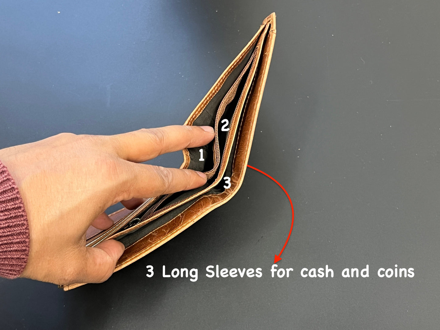 Handmade Personalised Leather Wallet For Men | Birthday, Anniversary, Christmas Gift For Him | Gift For Dad | Free Handmade Gift Bag