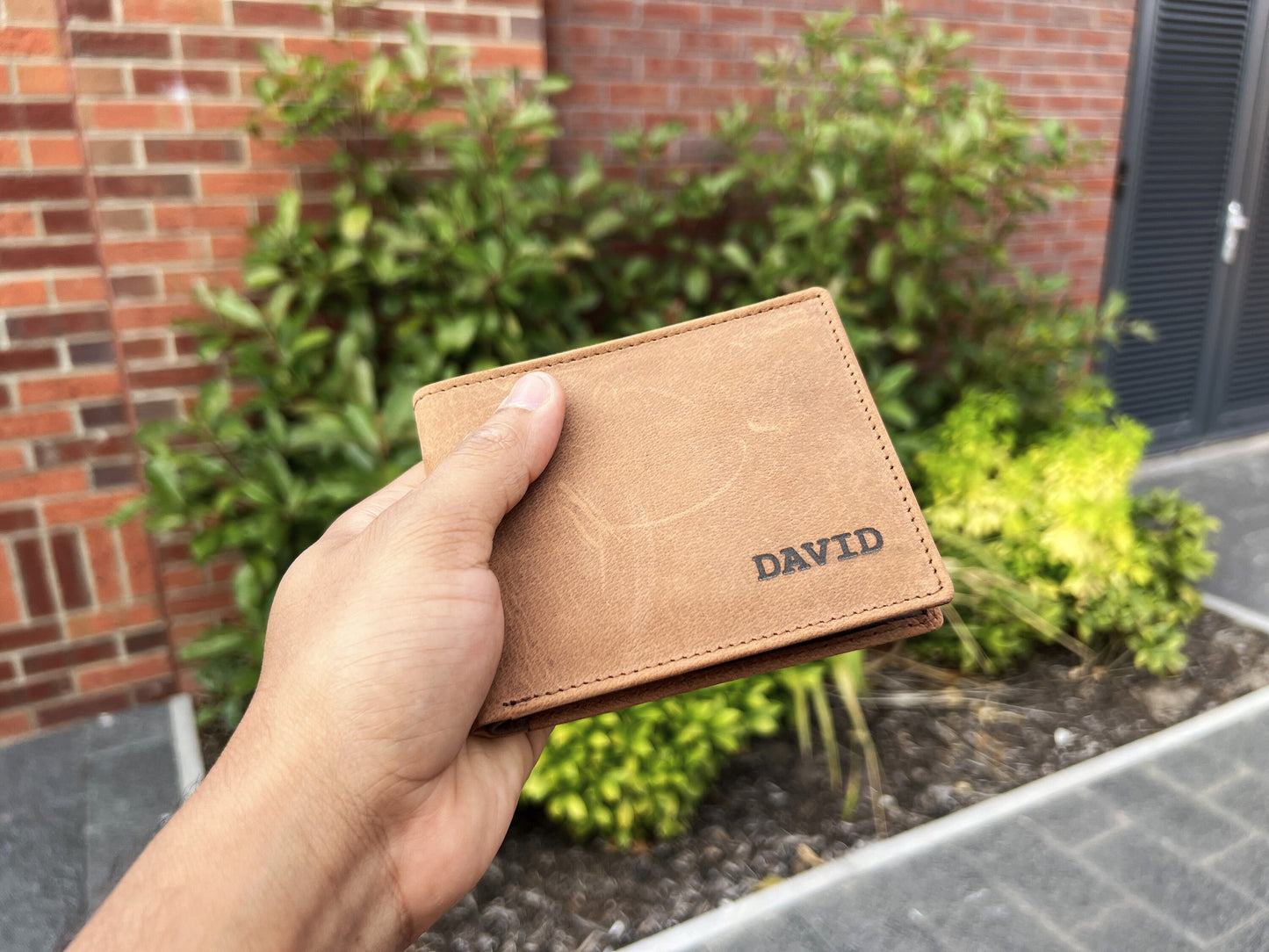 Personalised Wallet, Leather Wallet, Slim Wallet, Engraved Wallet, Husband Anniversary Gift, Father's Day Gift, Birthday Gift, Gift Boxed