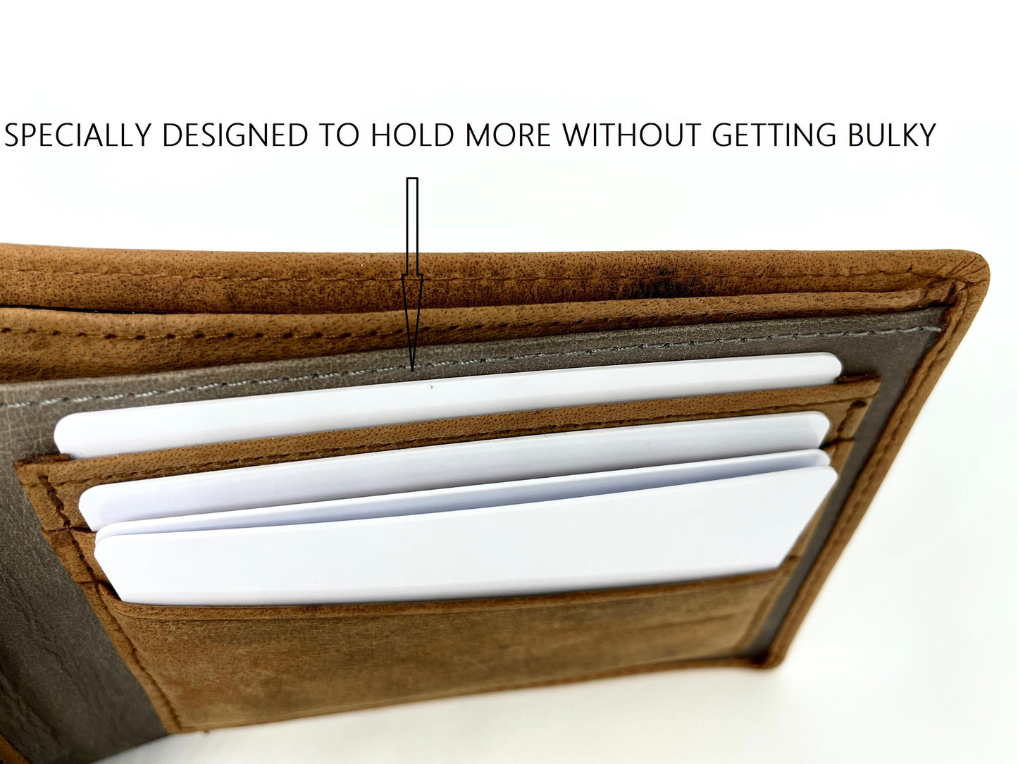 Personalised RFID Protected Leather Wallet | Super Slim Real Leather Handmade Mens Wallet | Gift For Dad | Anniversary Gift