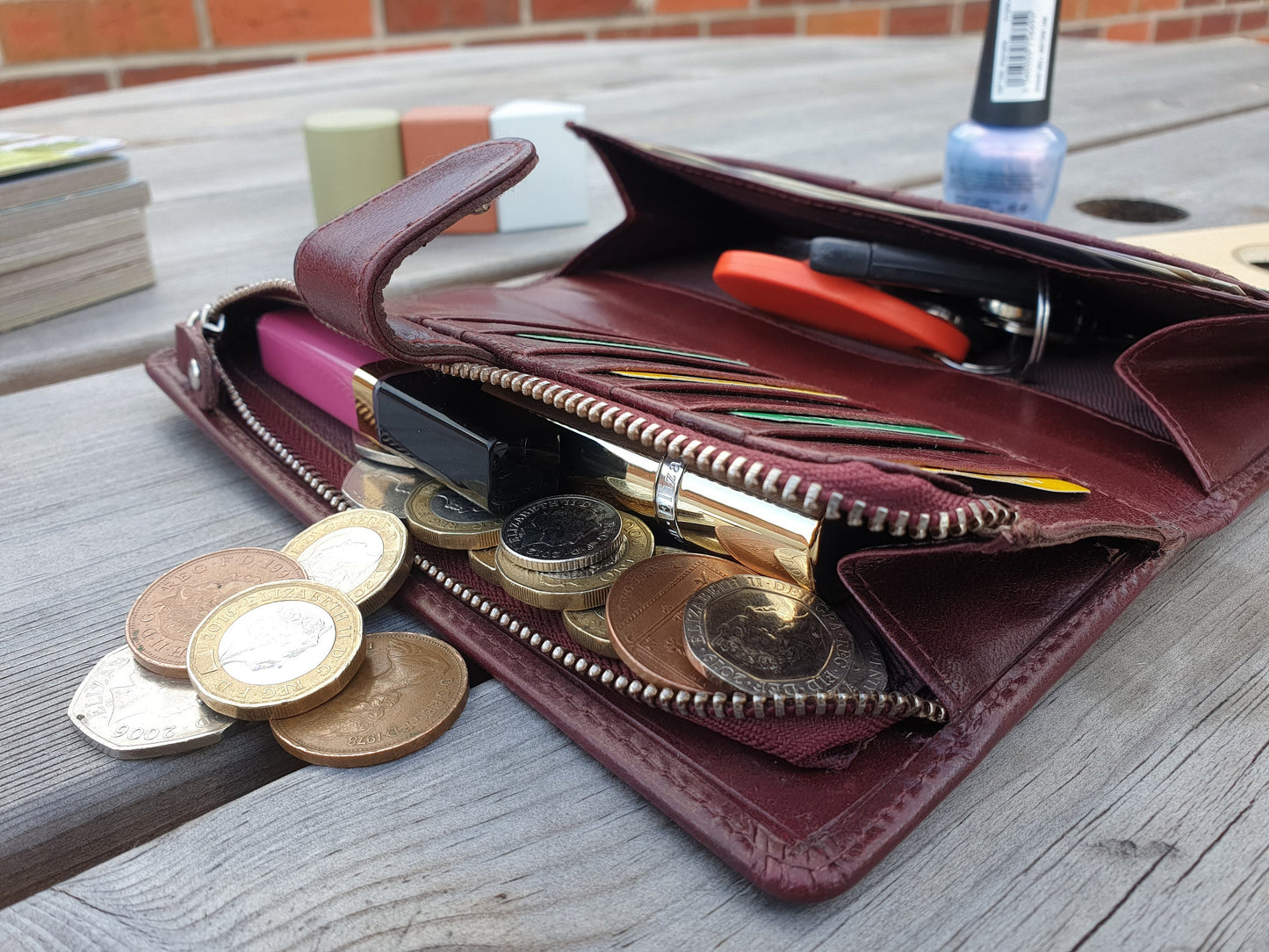 Personalised RFID Safe Brown Leather Women's Girl Purse ClutchHandmade Leather Wallet for Women Girl | Female Long Wallet | Best for Gift