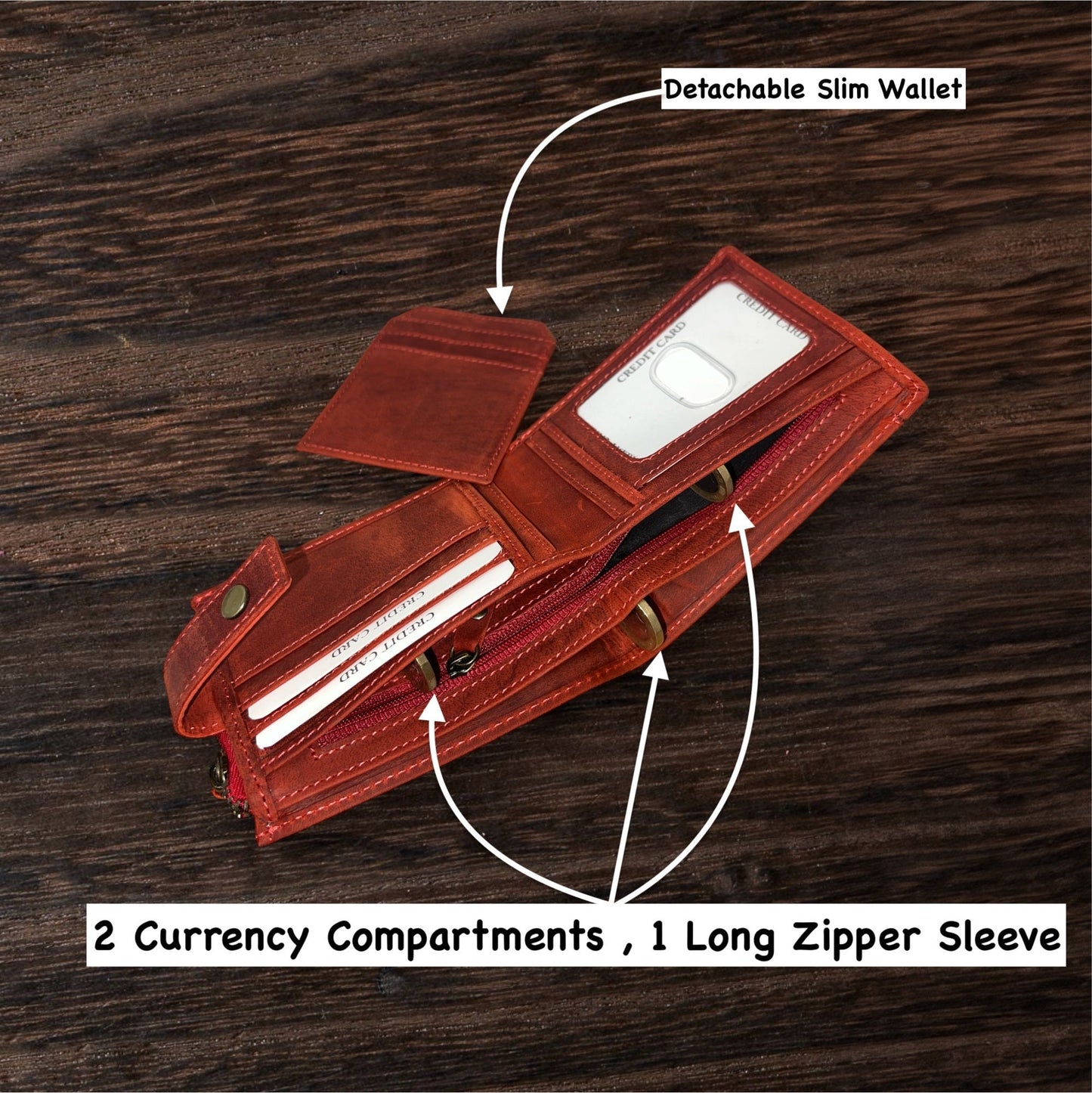 Personalised Leather Wallet | RFID/NFC Safe | Christmas Birthday Anniversary Gift For Men | Gift for Dad