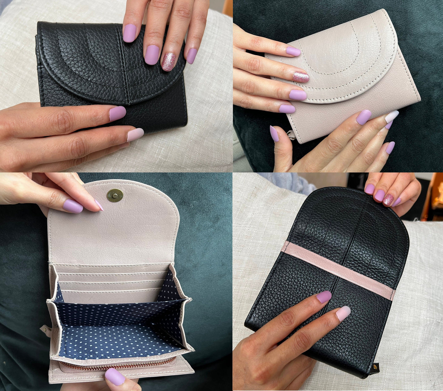Handmade RFID Leather Wallet For Girls, Women's 100% Real Leather Clutch | Best Quality Wallet, Perfect for Christmas Gift | Gift Boxed