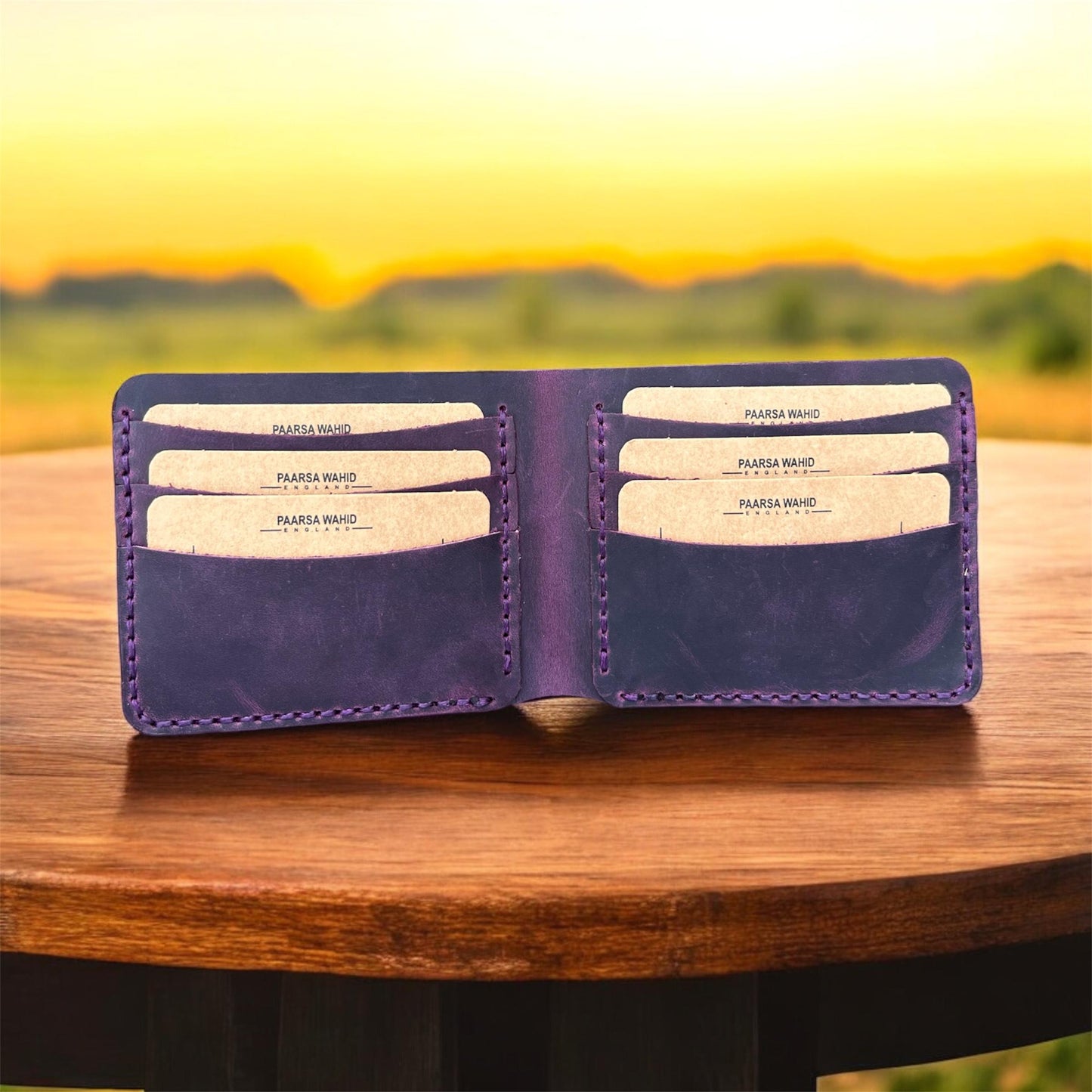 Handcrafted Best Quality Leather Wallet | Personalised Real Leather Wallet | Custom Engraved Men's Leather Wallet | Birthday, Christmas Gift