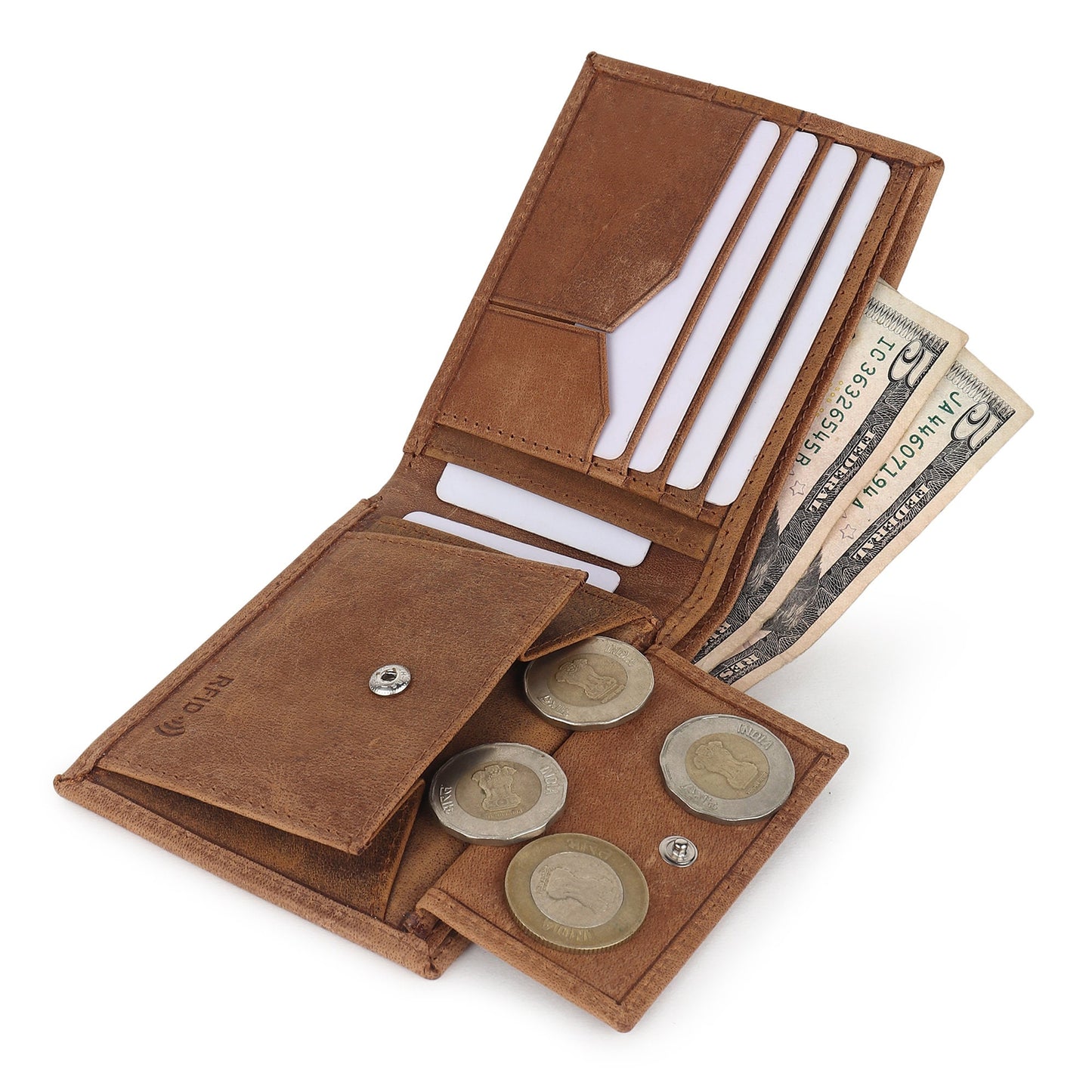 Custom Personalized Men Wallet | Men's Leather Wallet | Personalised Leather Wallet | Gift For Dad | Gift For Boyfriend | Christmas Gift