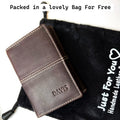 Personalised Genuine Leather 3 Fold Wallet | Handmade Trifold Wallet | Engraved Wallet | Custom Gift | Christmas Birthday Gift For Him