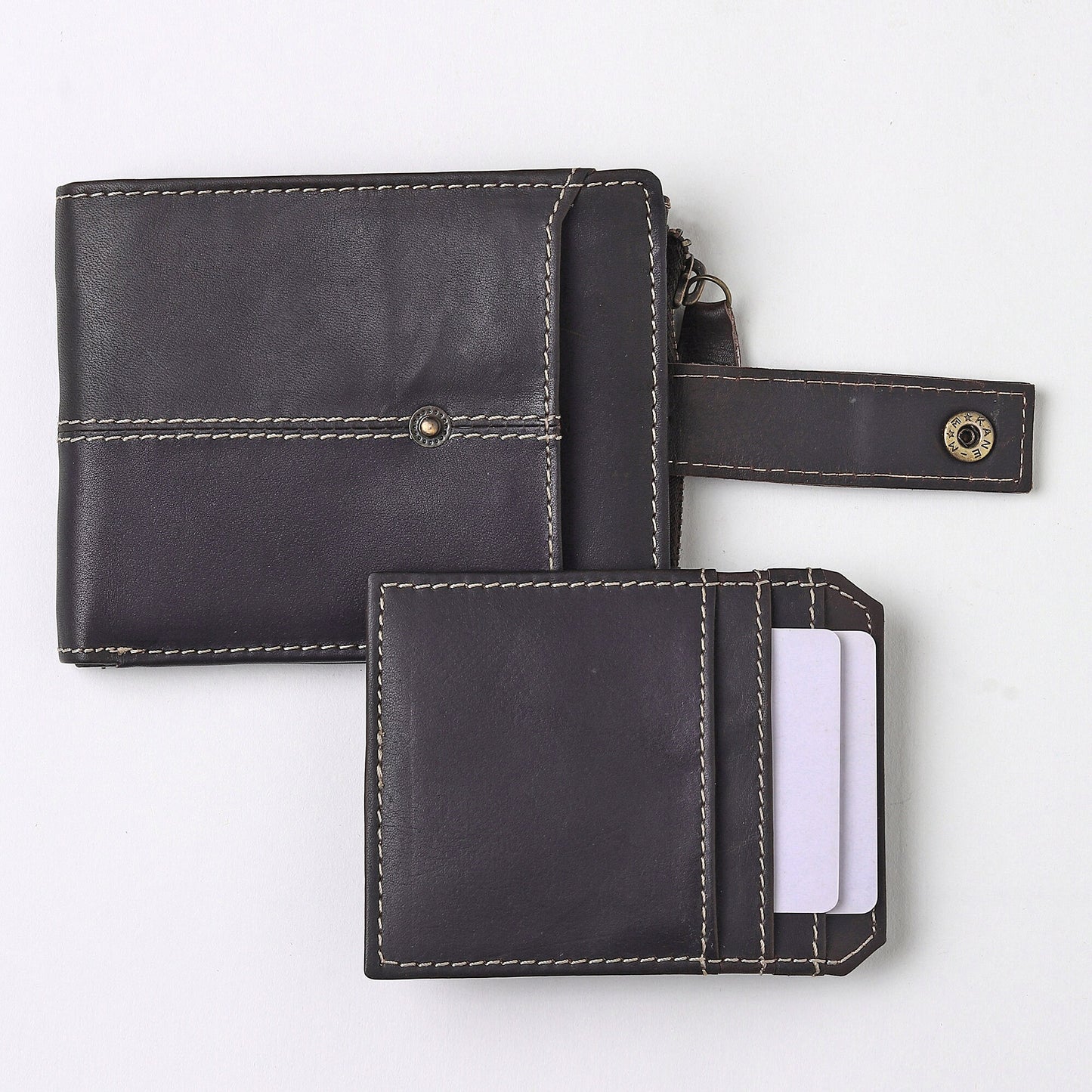 Christmas Gift For Him | Personalized Mens Leather Wallet | Custom Personalised Real leather Wallet for Men | Gift For Dad | Birthday Gift