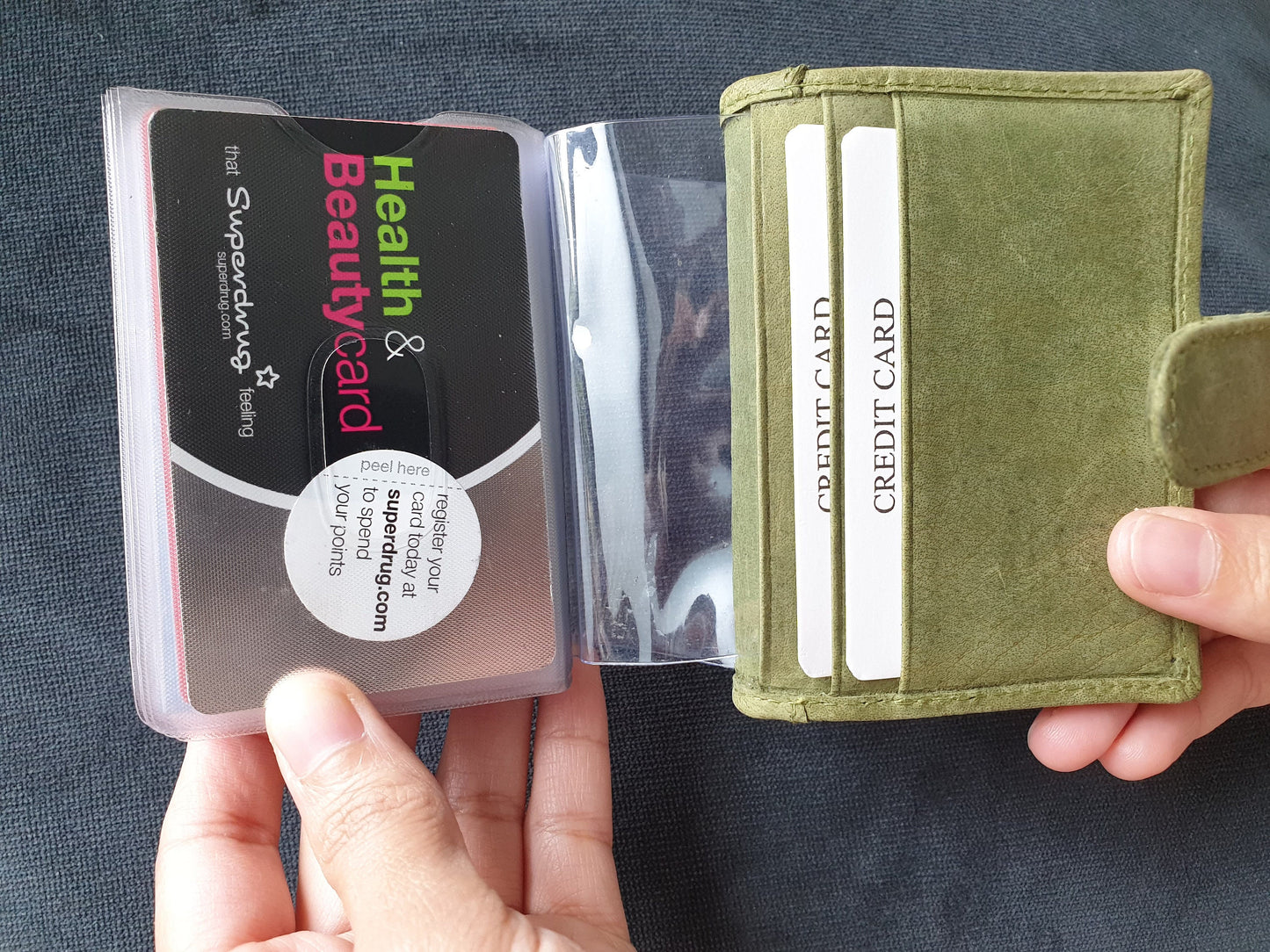 Handmade Personalised Real Leather Card Holder Slim Wallet | Removable Plastic Sleeves | Thank You Gift Wallet For Men and Women