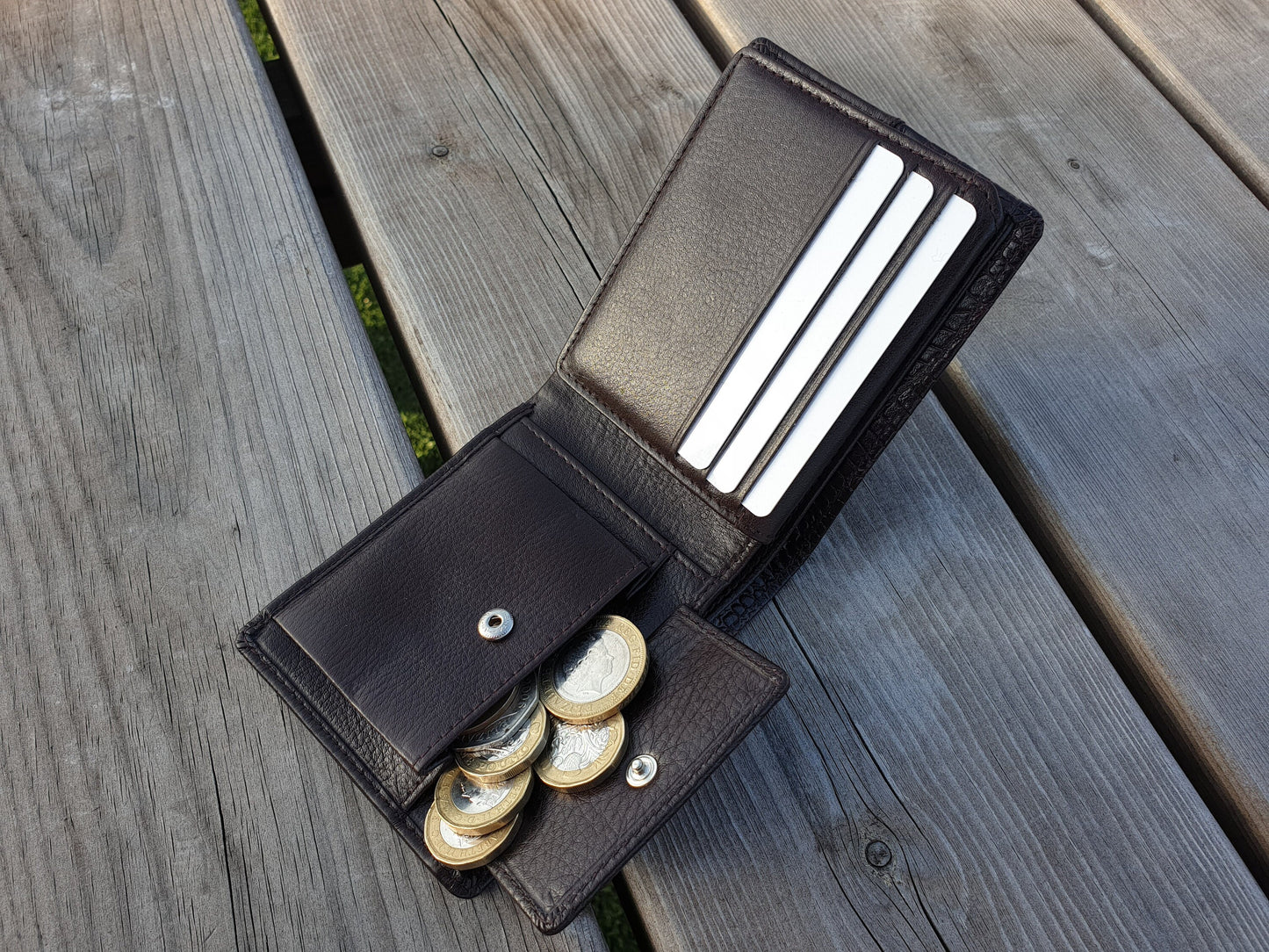 Brown Crocodile Immitate 100% Real Leather Wallet for Men | Men's Slim Coin Pocket Wallet | Premium Gif Packed | Worldwide Free Delivery