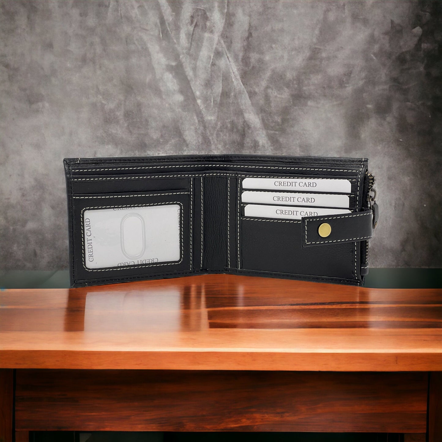 Personalised Christmas Gift | Soft Leather Wallet For Men and Women | Birthday, Anniversary, Christmas gift For Men and Women | Gift Bagged