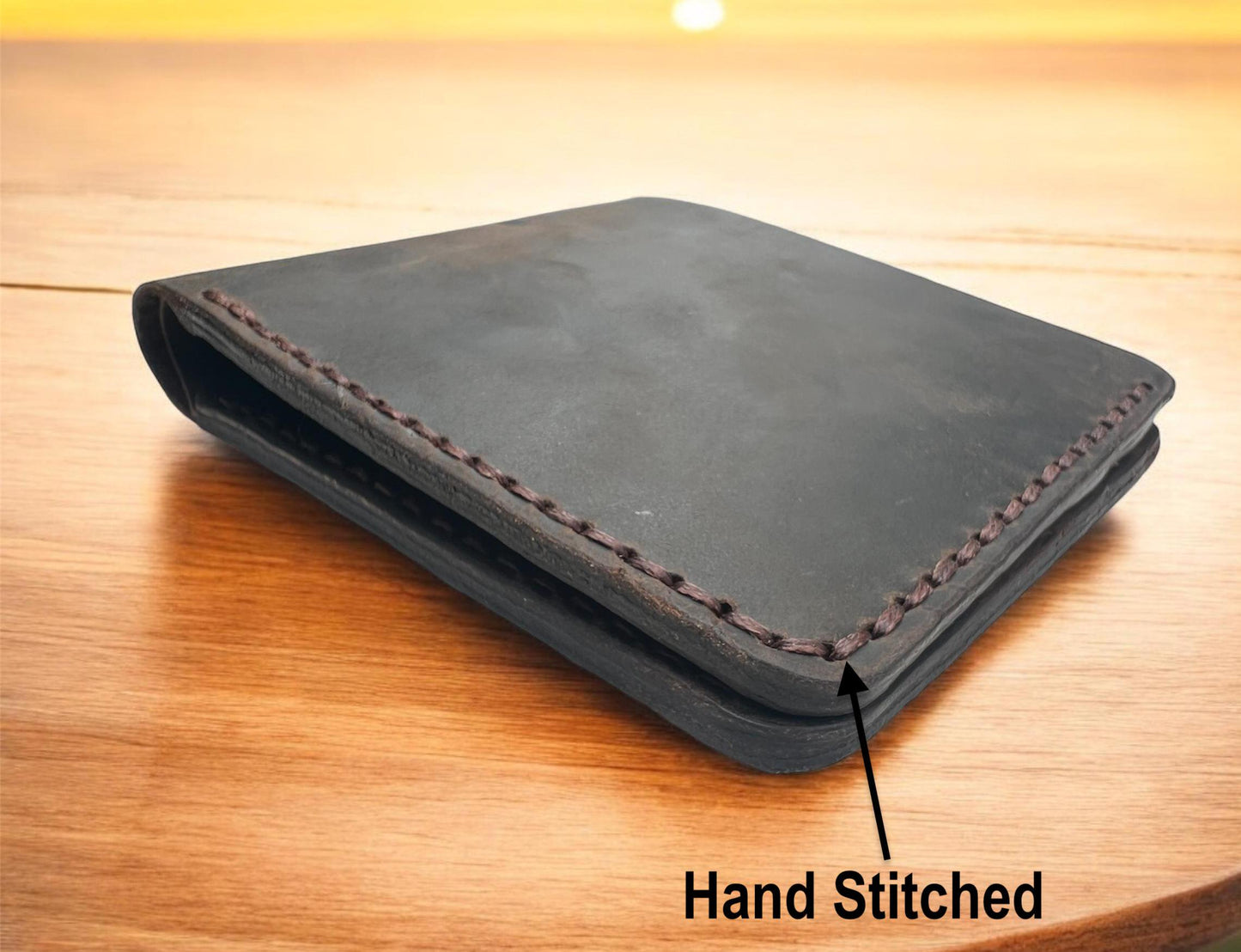 Handcrafted Best Quality Leather Wallet | Personalised Real Leather Wallet | Custom Engraved Men's Leather Wallet | Birthday, Christmas Gift