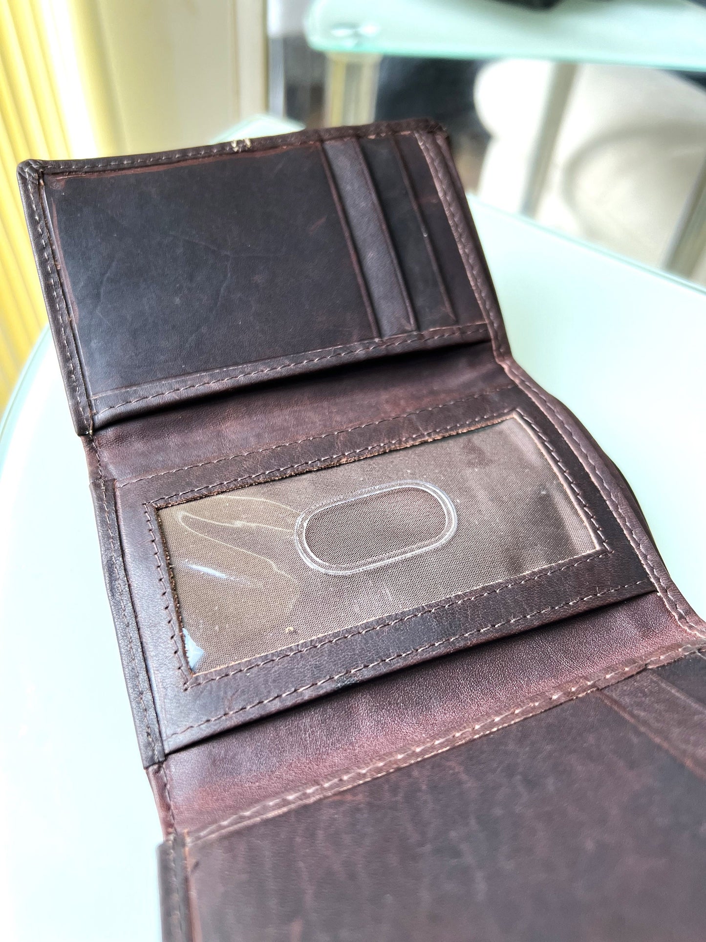 Personalised Genuine Leather 3 Fold Wallet | Handmade Trifold Wallet | Engraved Wallet | Custom Gift | Christmas Birthday Gift For Him