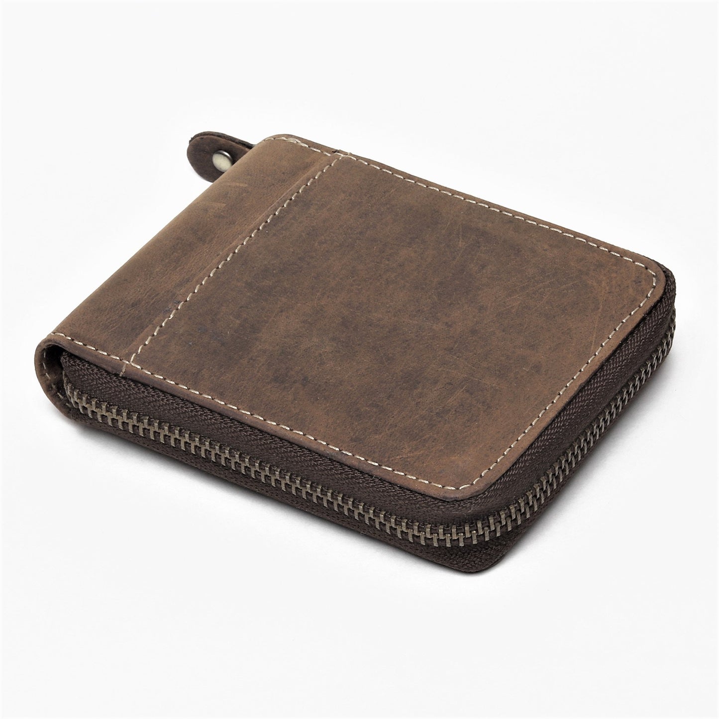 Handmade Leather Wallet | Unisex Zipper Wallet | RFID Men's Woman's Wallet | Perfect for Birthday Anniversary, Father’s Day Groomsmen Gift