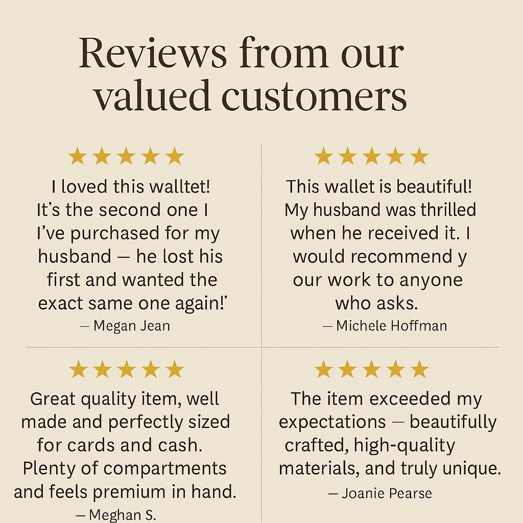 Personalised Leather Wallet for Men – Premium Quality Christmas Gift for Him, Boxed